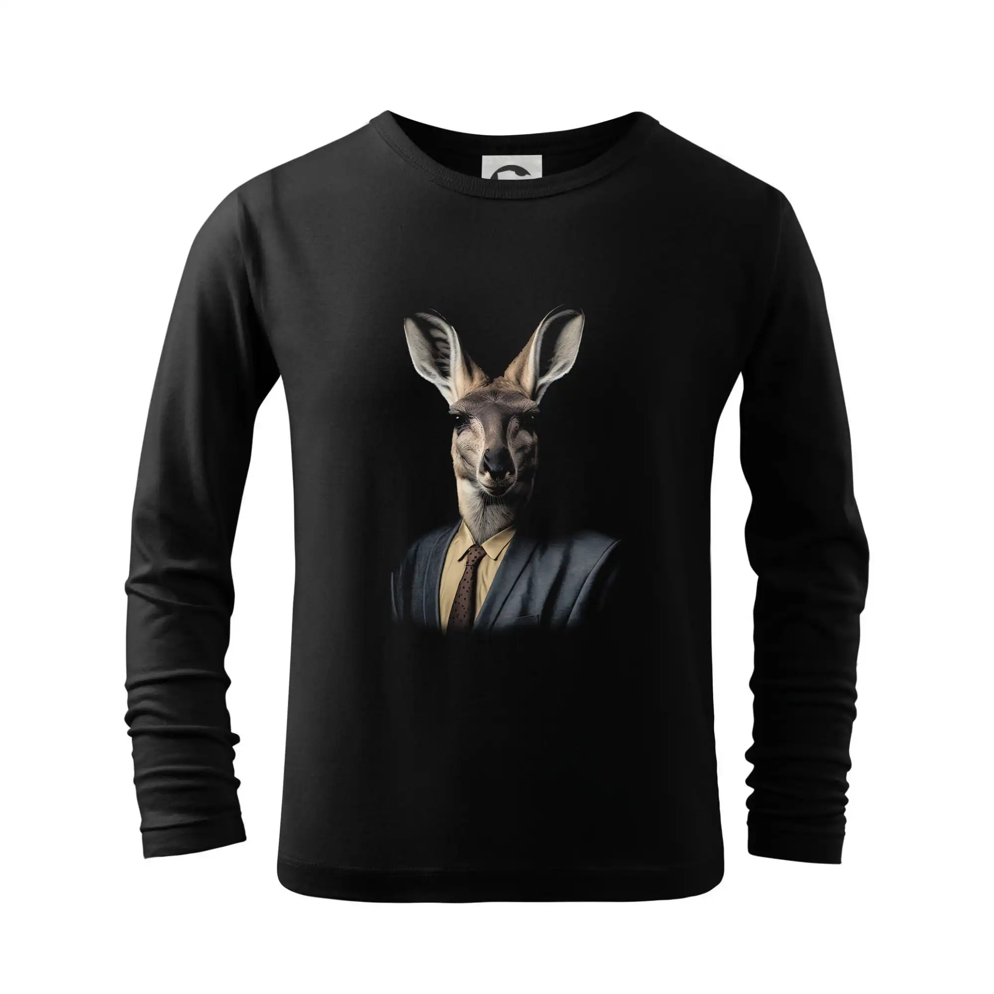 Tričká so zvieratami - Klokan v obleku - Tričko detské Long Sleeve