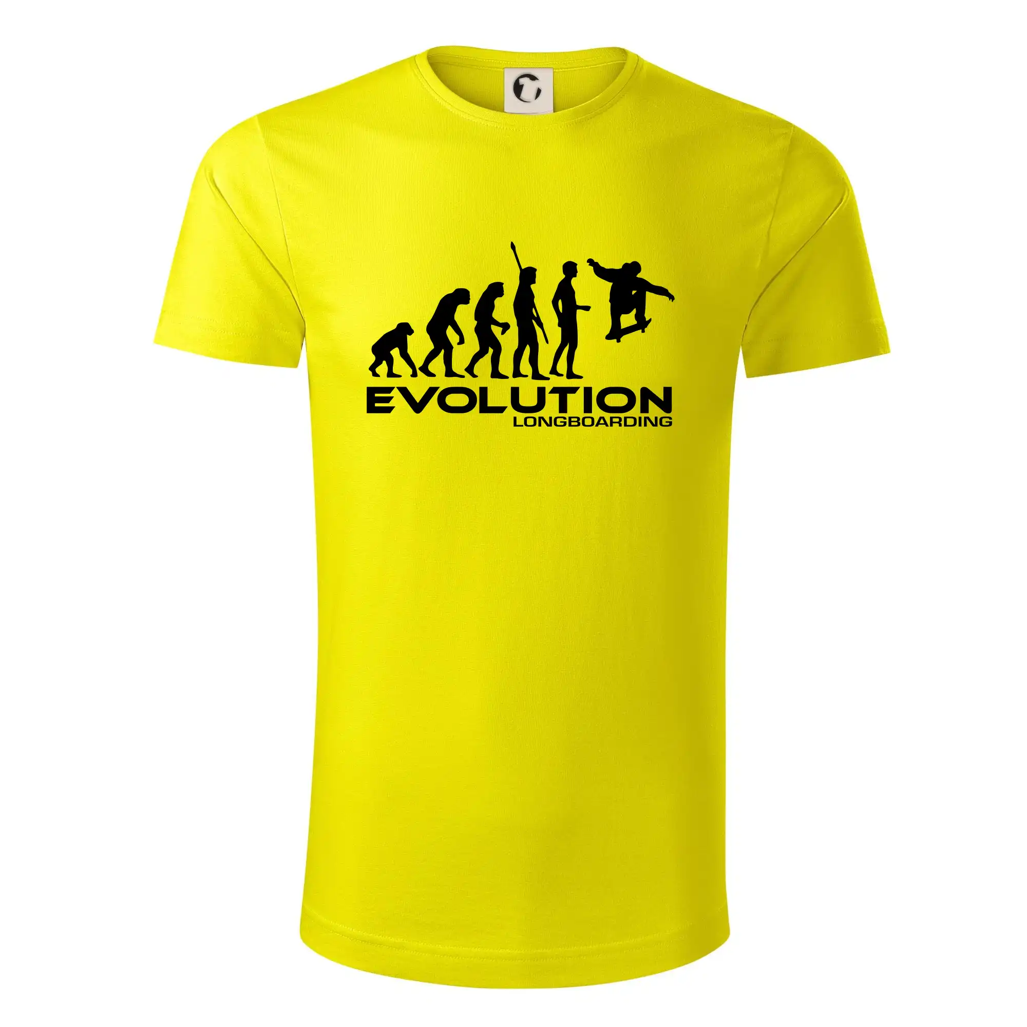 Longboard a Skatebord - Evolúcia longboard jump - Tričko z organickej bavlny