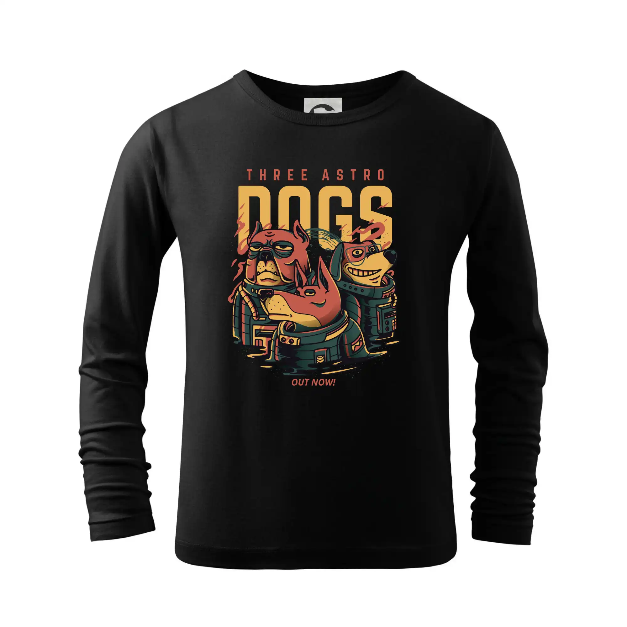 Vesmirne tričká - Astro dogs - Tričko detské Long Sleeve