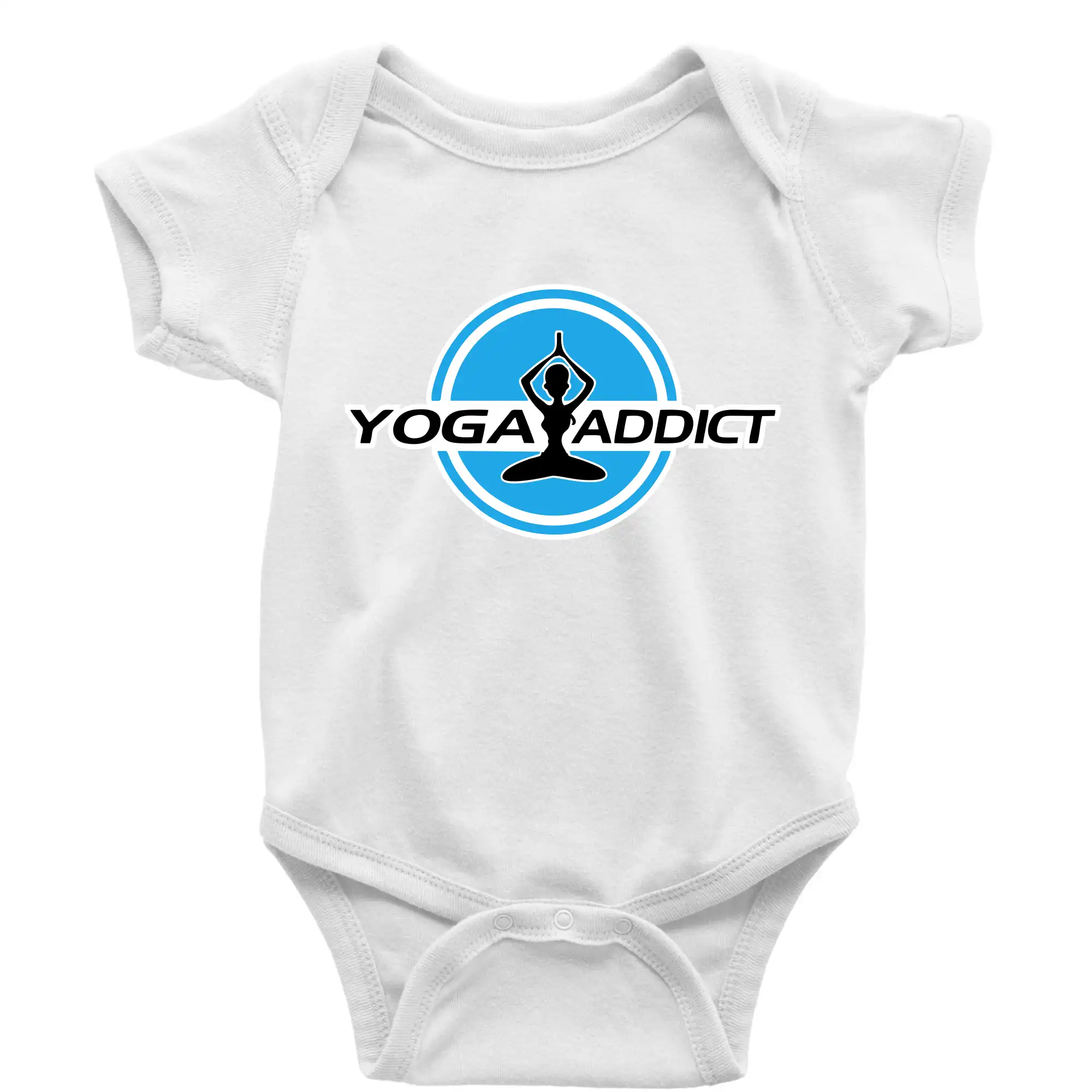 Tričká na jógu - Yoga addict - Body dojčenské s krátkym rukávom
