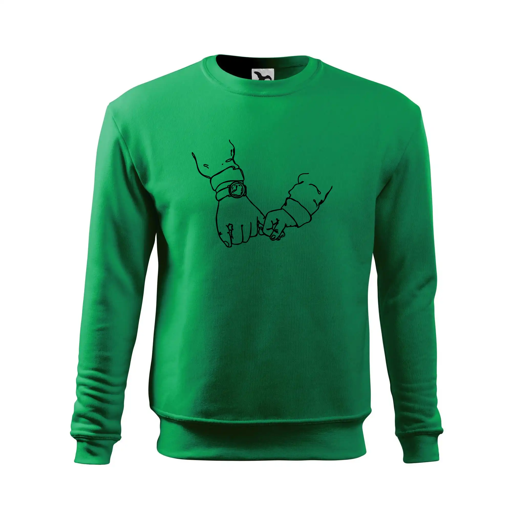 Táta a syn ruce obrys