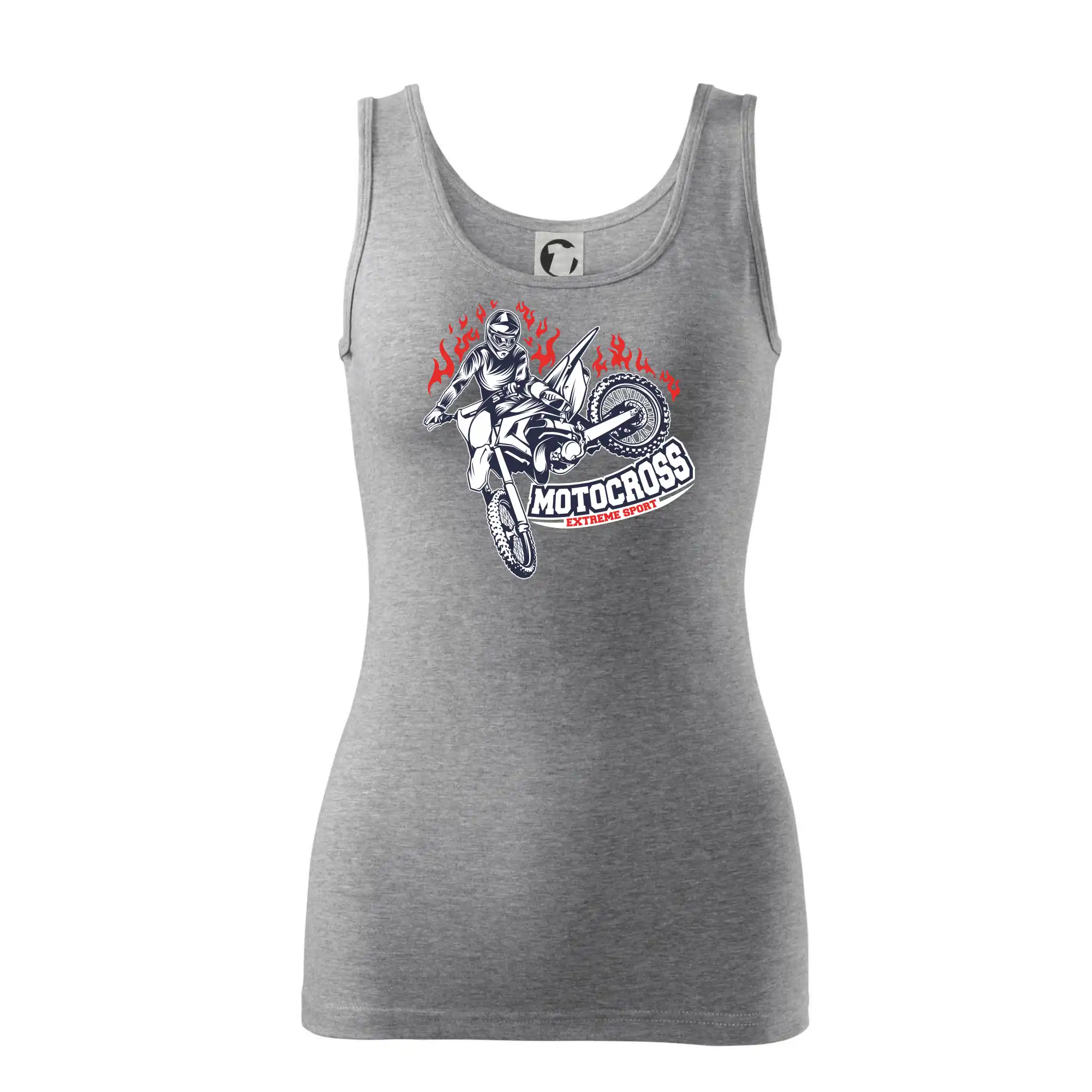 Motocross tričká - Motocross extreme sport fire - Dámske tielko