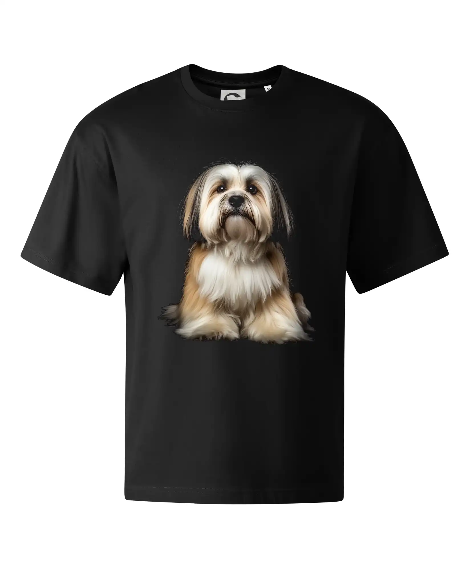 Ostatné psie plemená - Lhasa Apso čierna fotka - Stage unisex - OVERSIZE