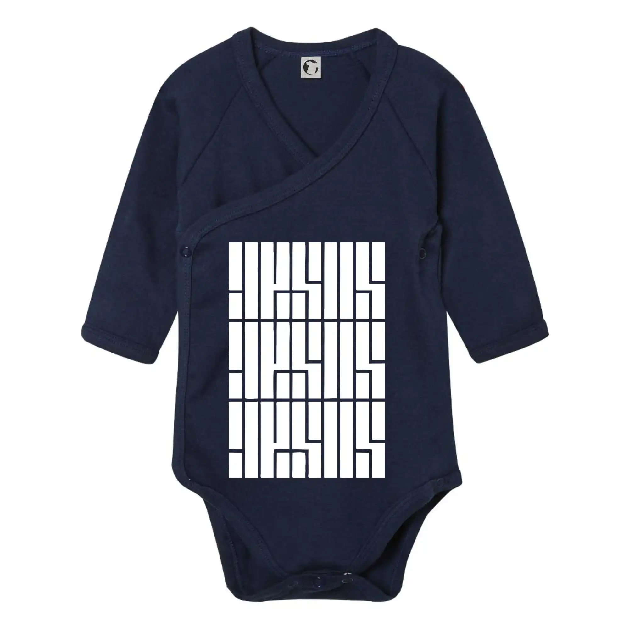 Jesus nápis - Body zavinovacie s dlhým rukávom