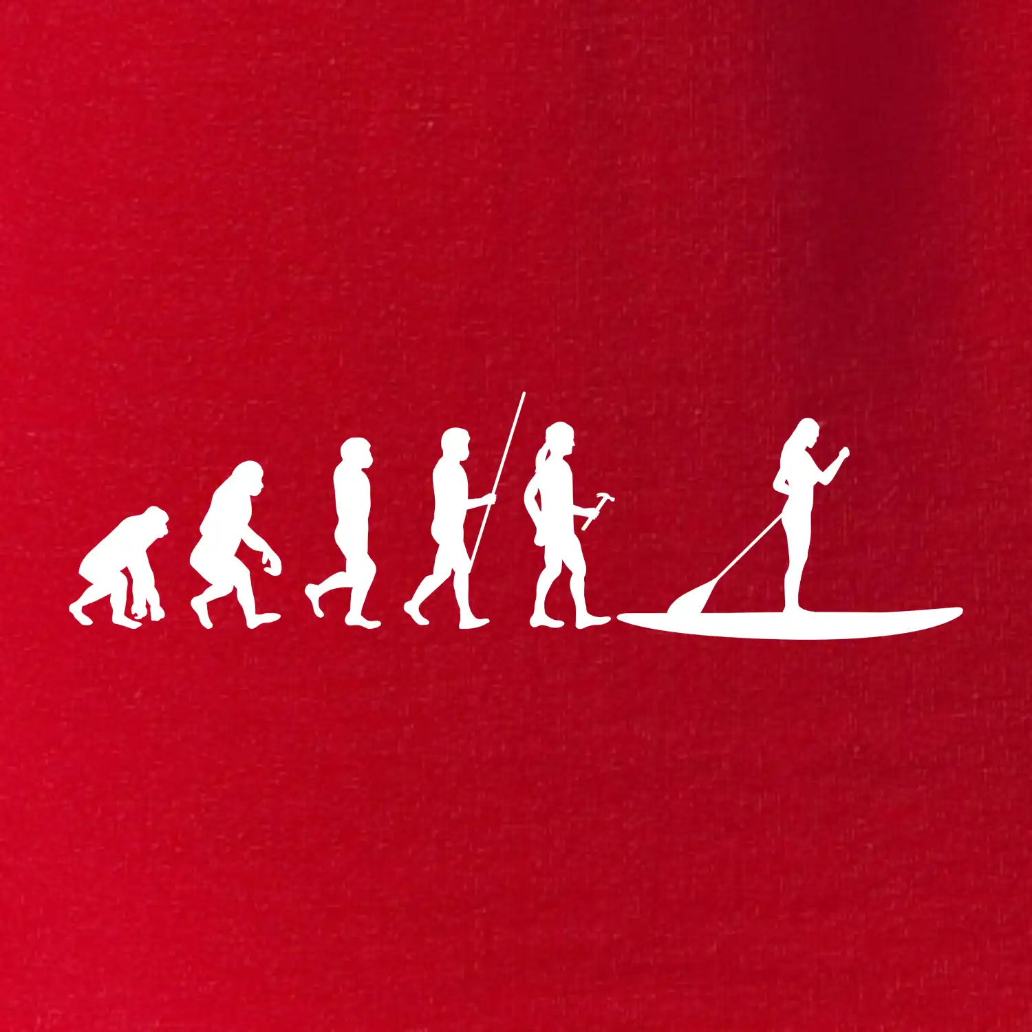 Evoluce paddleboard žena