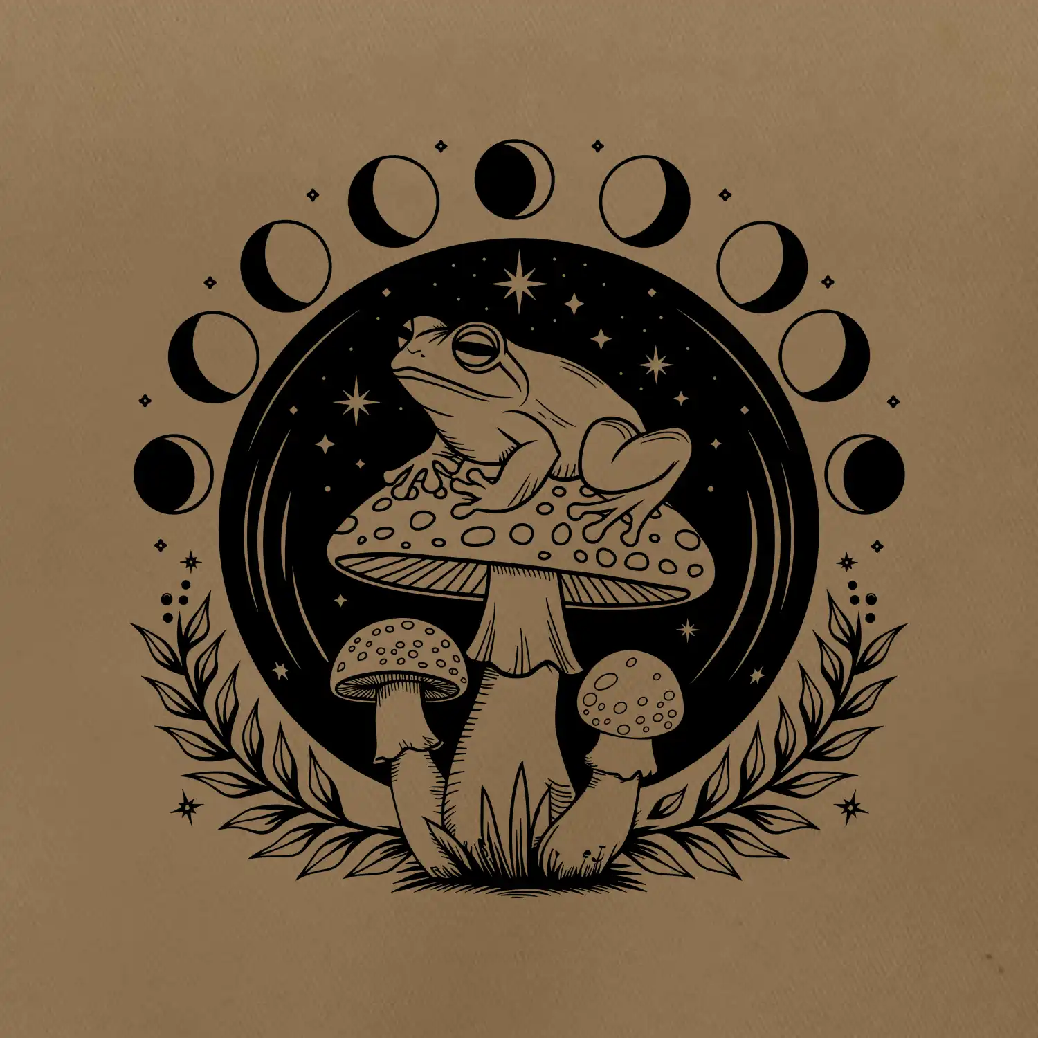 Goblincore fáze měsíce