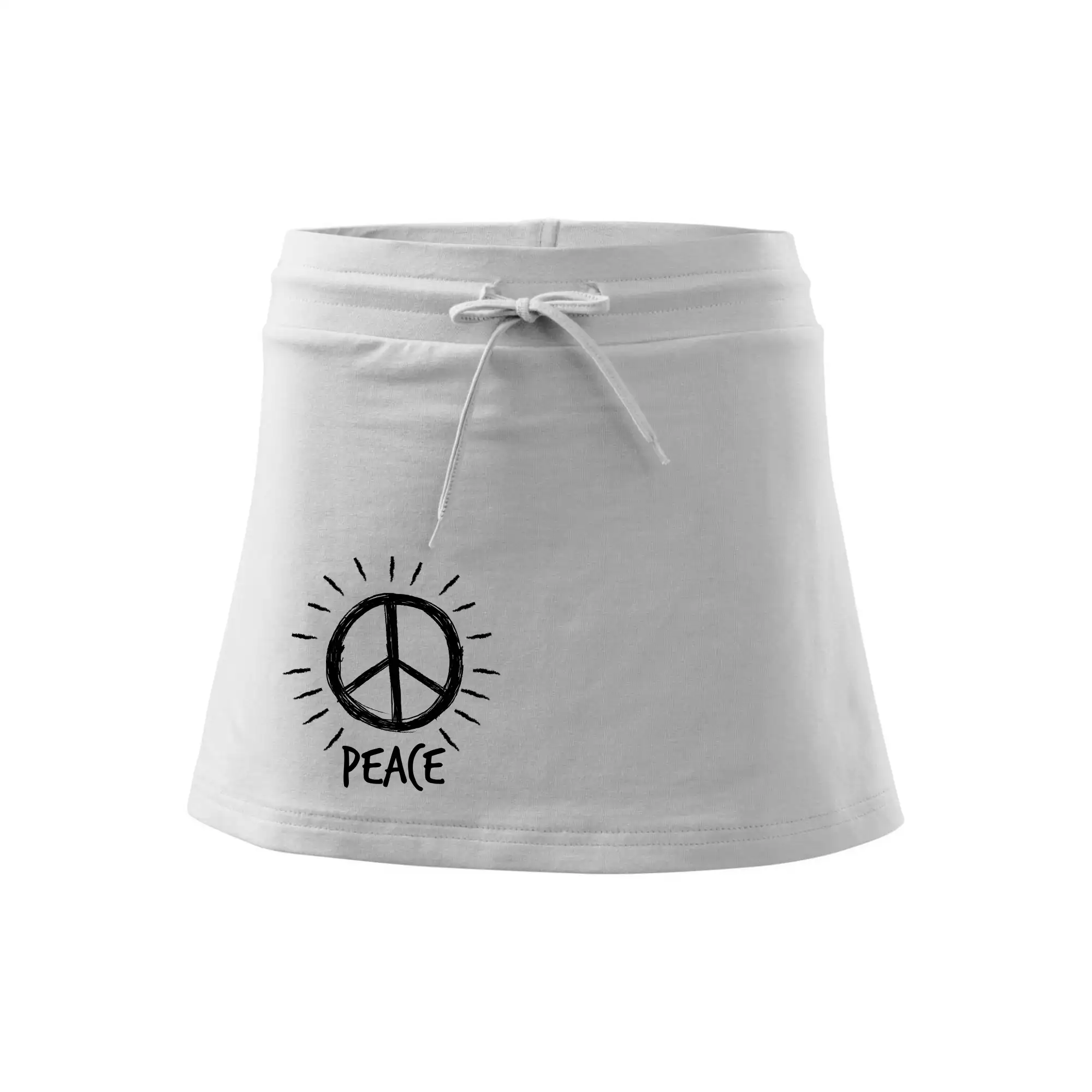 Peace symbol černobílý