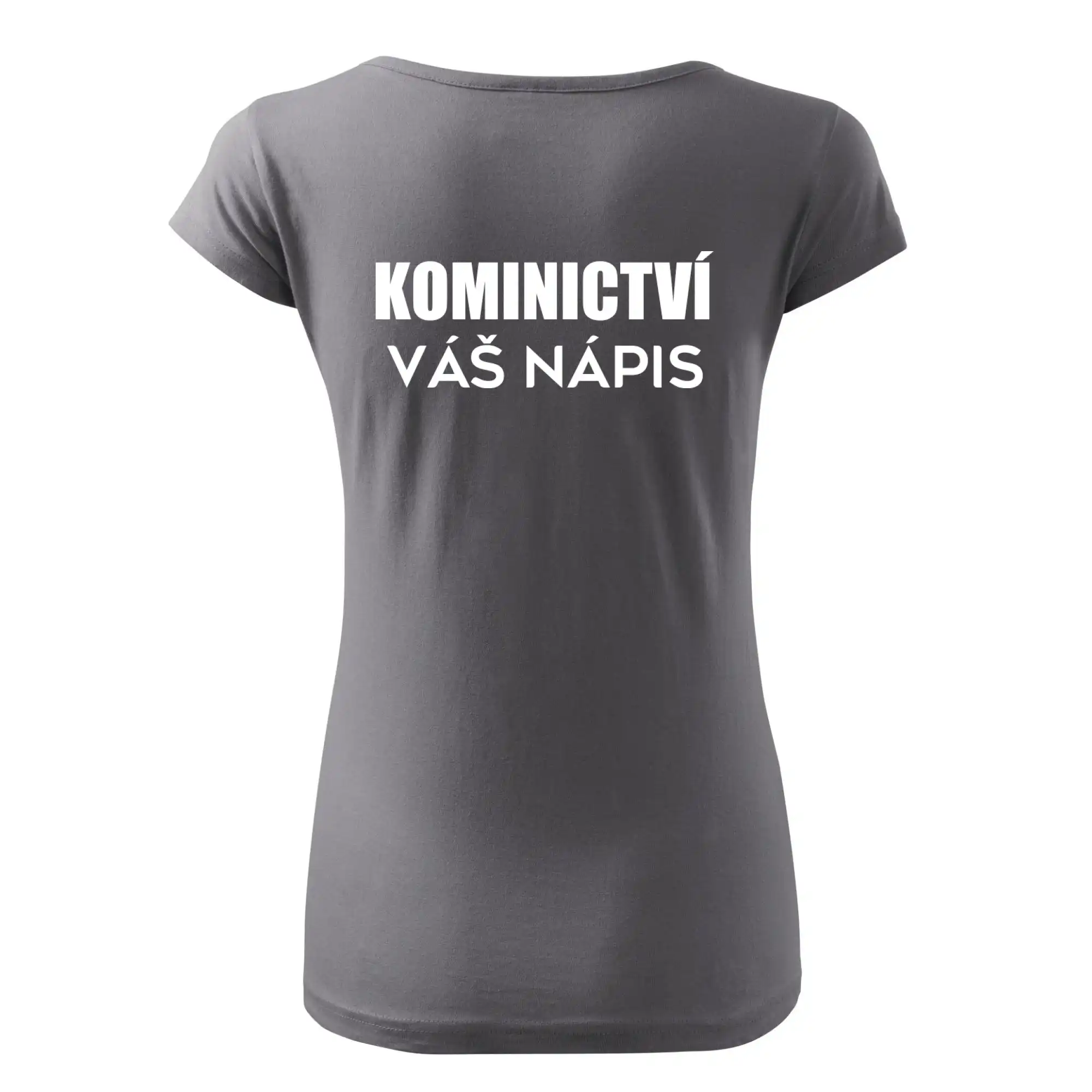 Kominík logo + nápis na zádech