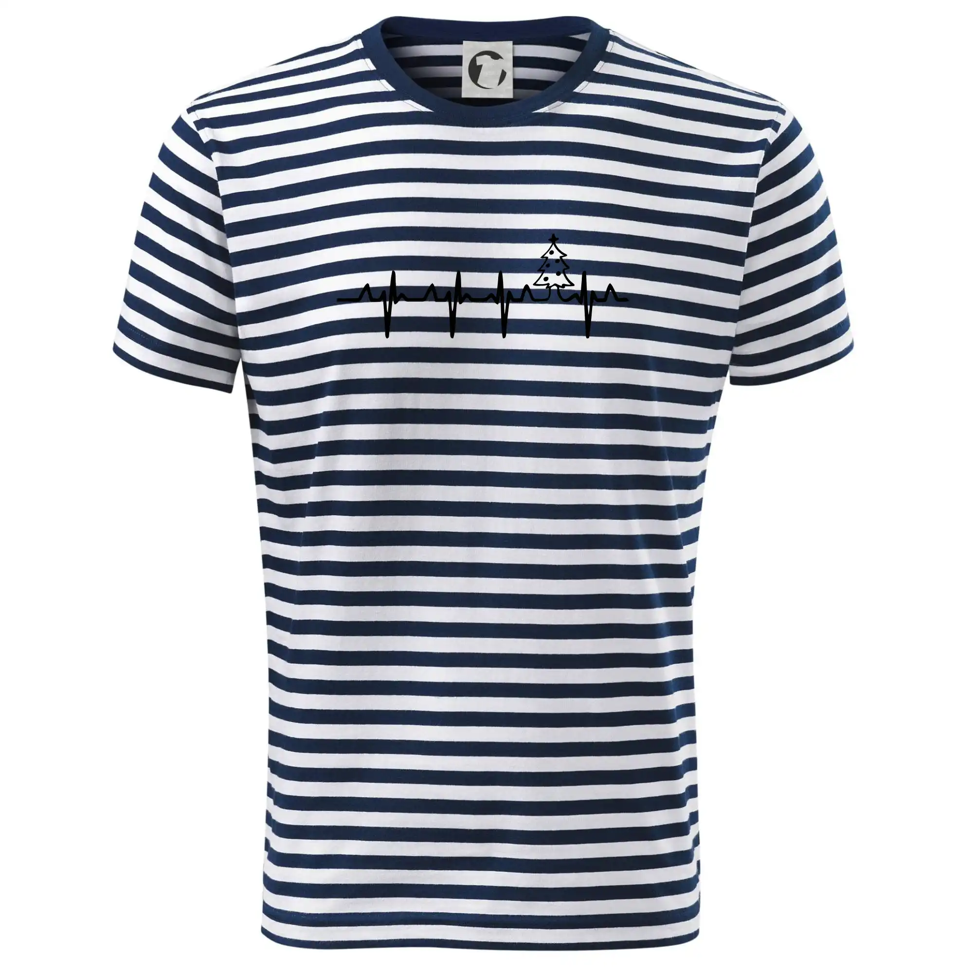 Vianočné tričká - EKG Vianočný stromek - Tričko na vodu