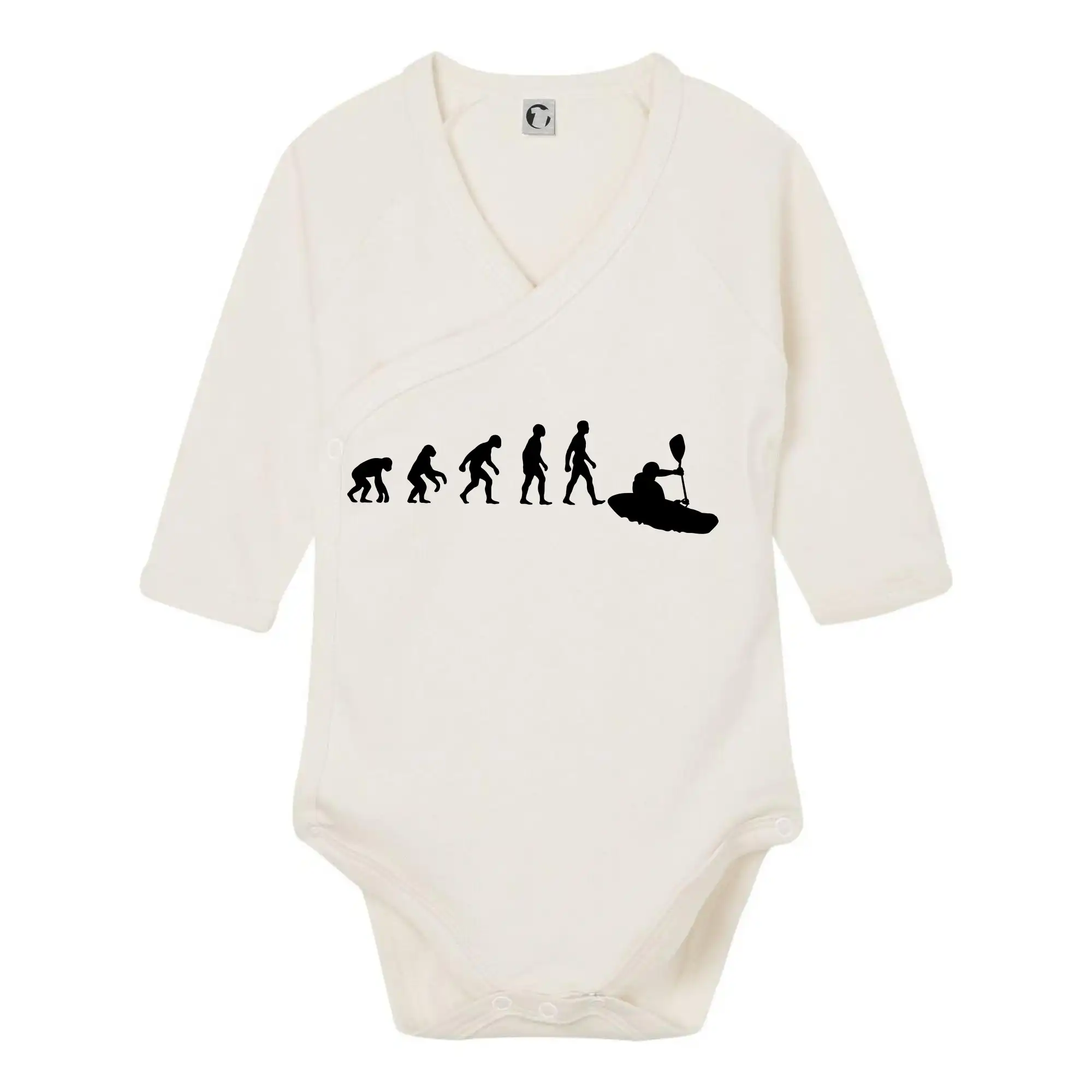 Vodácke tričká - Evolúcia kajak - Body zavinovacie s dlhým rukávom