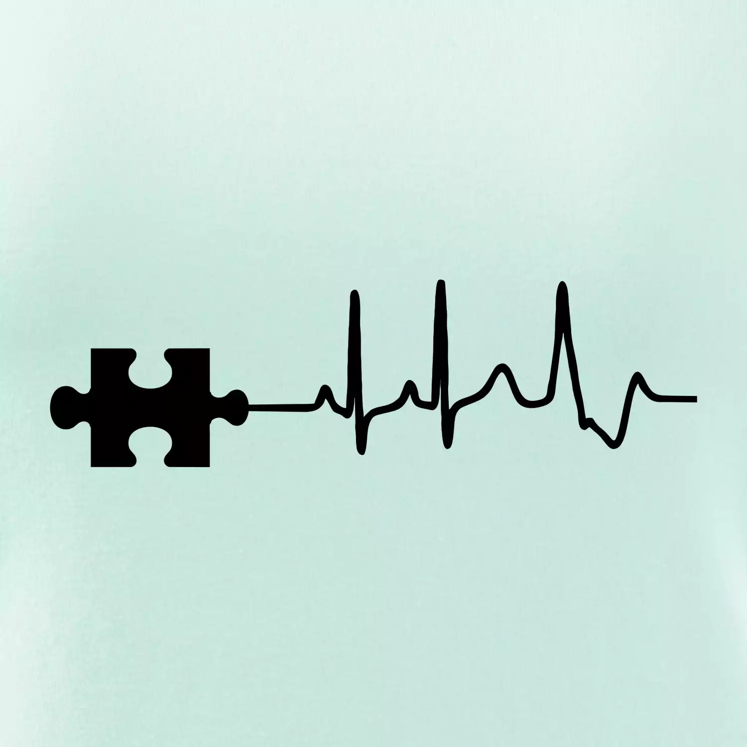 EKG puzzle rozpojené