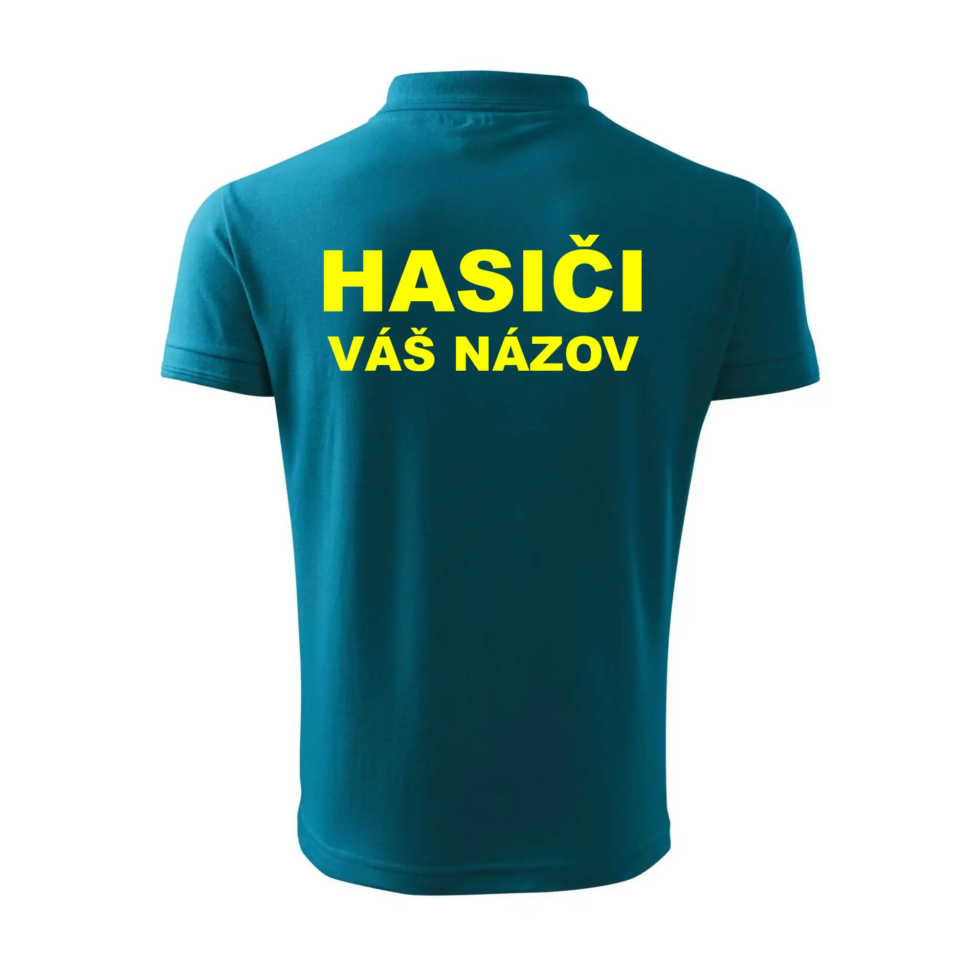Hasiči - žltý nápis - váš názov zboru