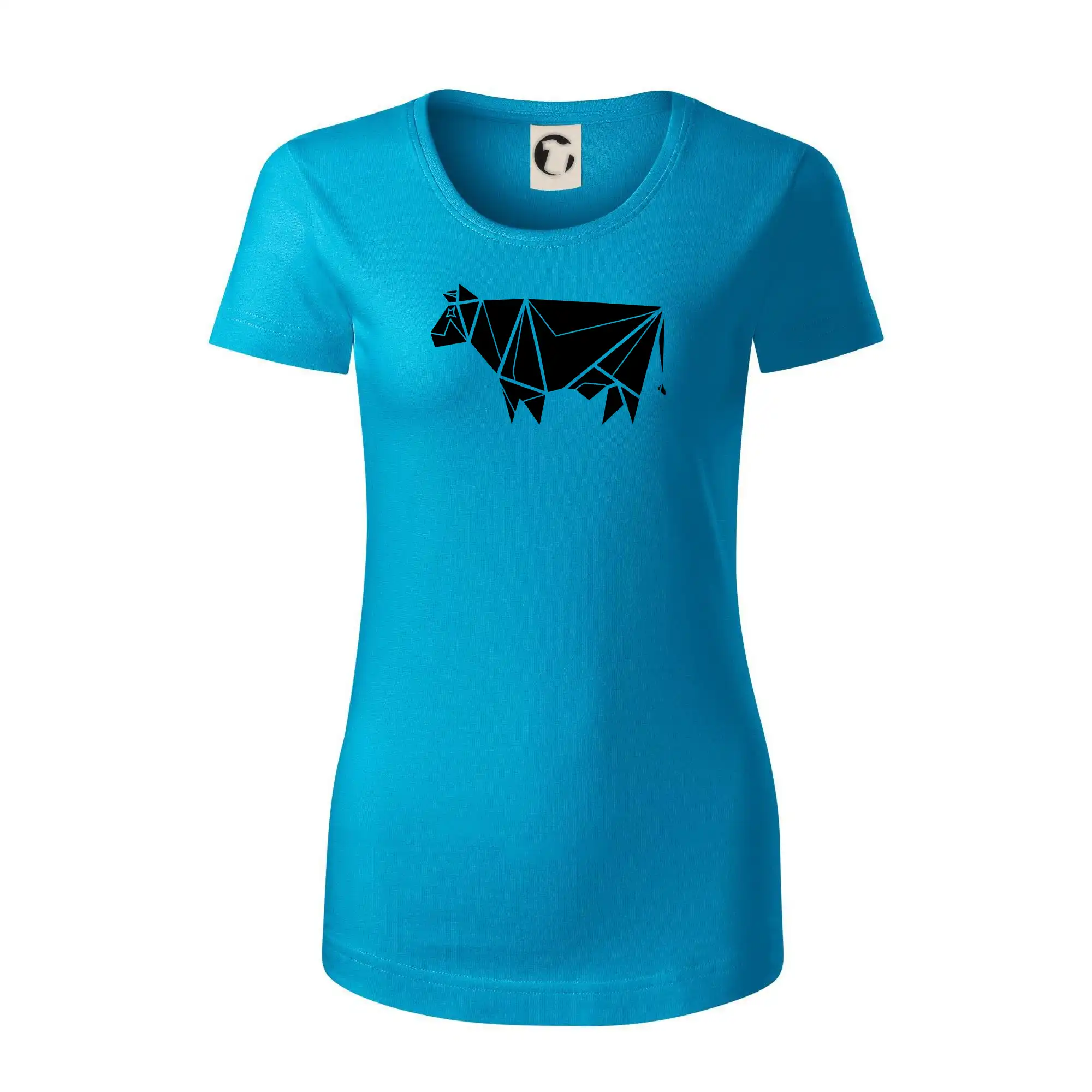 Origami kráva z boku