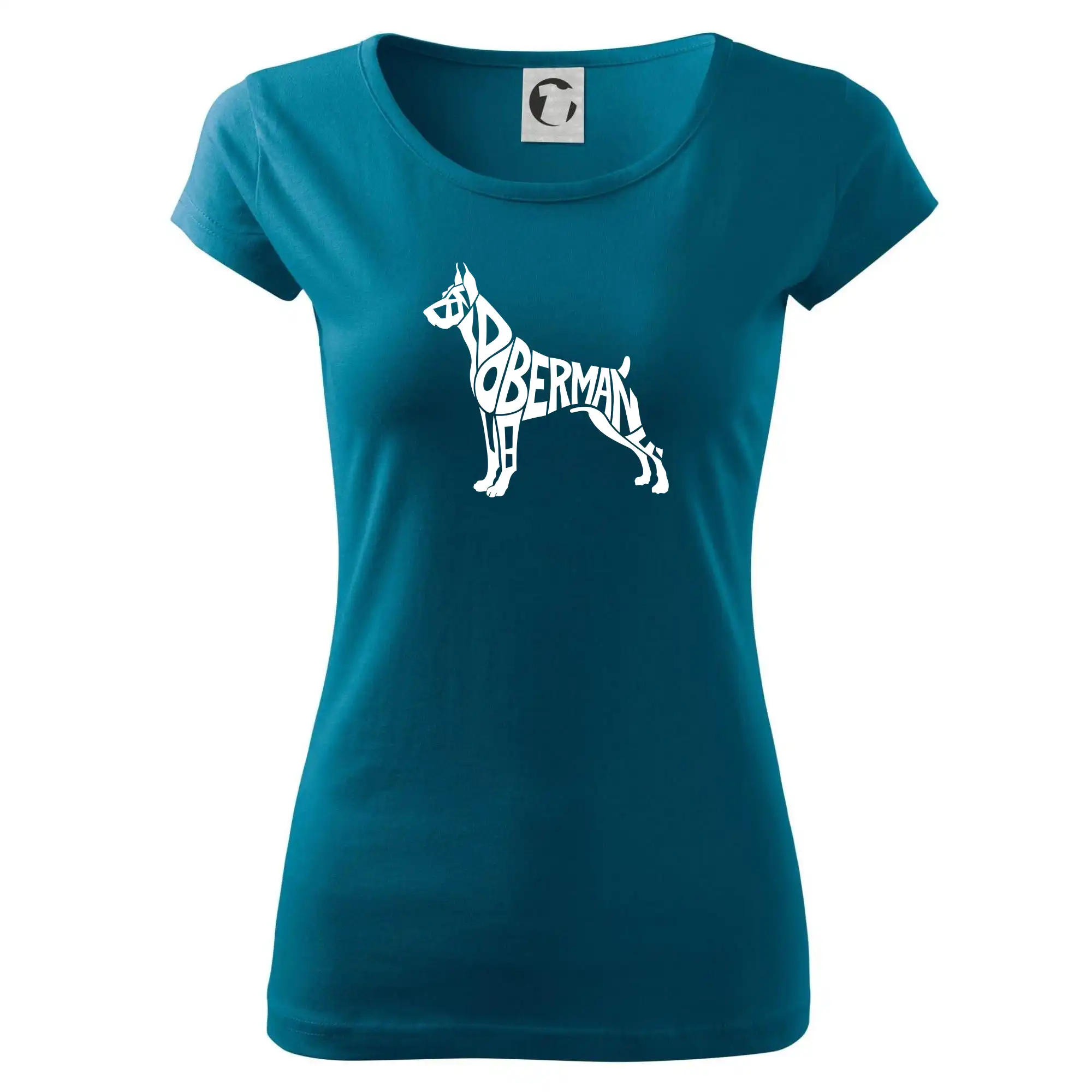 Doberman - nápis v tělě