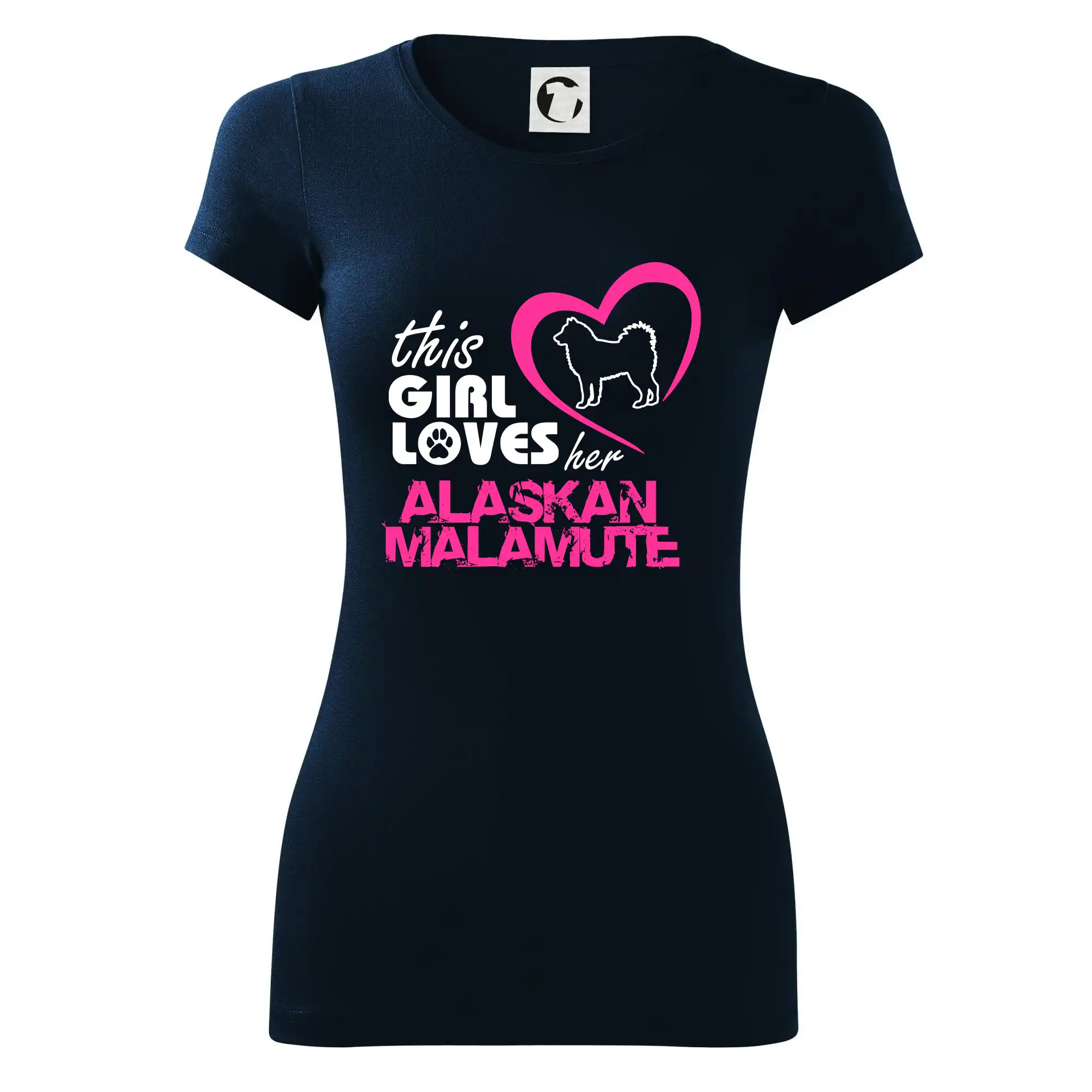 Ostatné psie plemená - This Girl Loves her Alaskan Malamute - Dámske tričko Glance - Priliehavejší strih