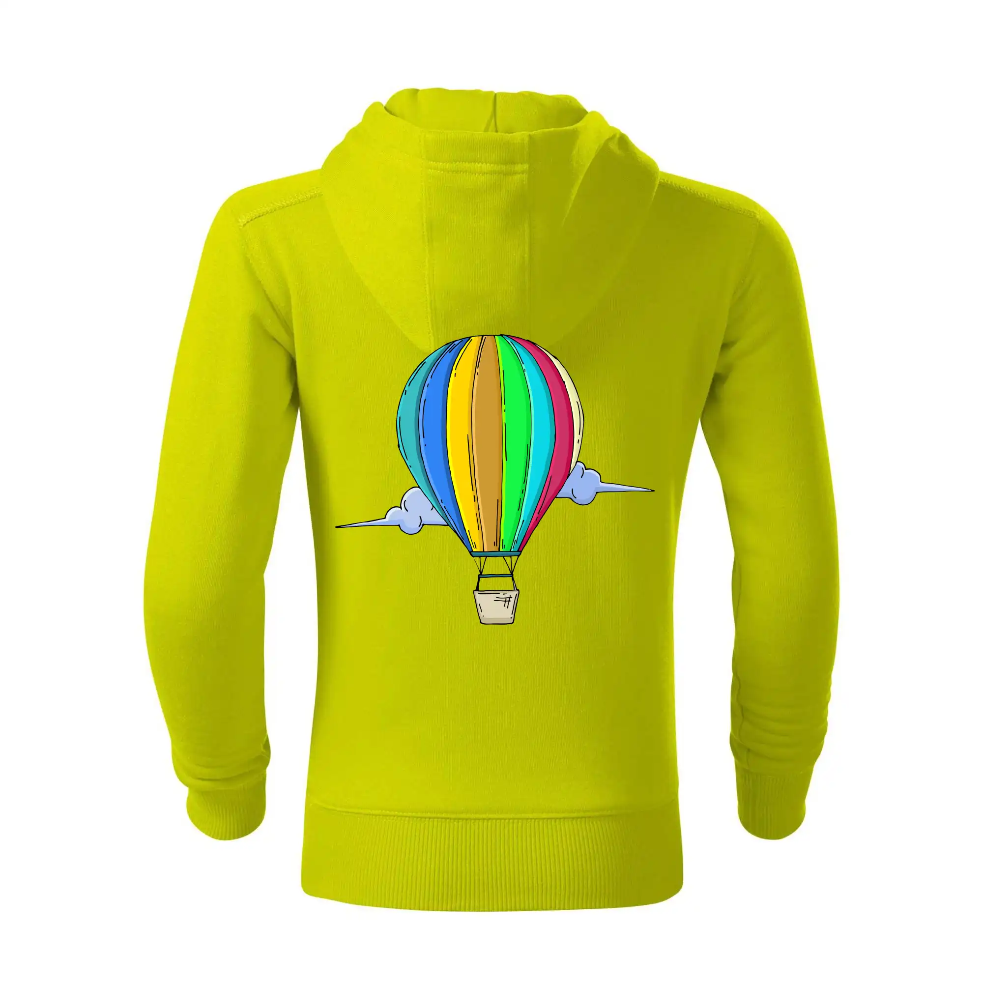 Horkovzdušný balon v oblacích