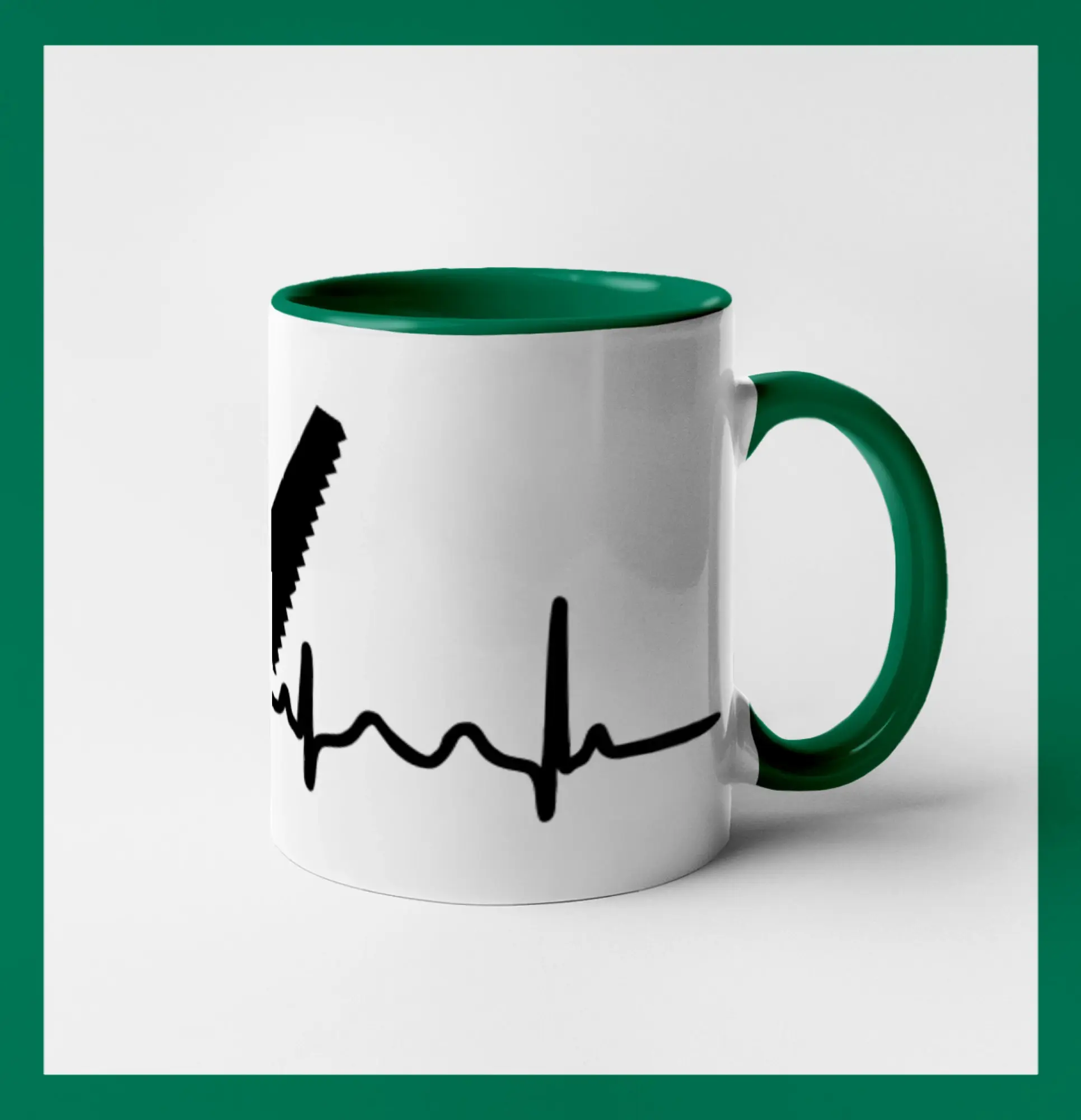 Vtipné tričká pre stolárov - Ekg ruční pila - Hrnček 