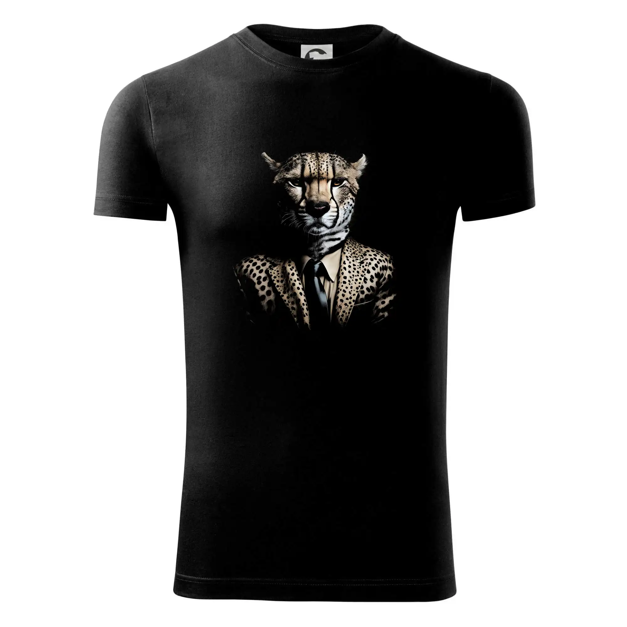 Tričká so zvieratami - Gepard v obleku - Viper FIT - Pánske zúžené tričko