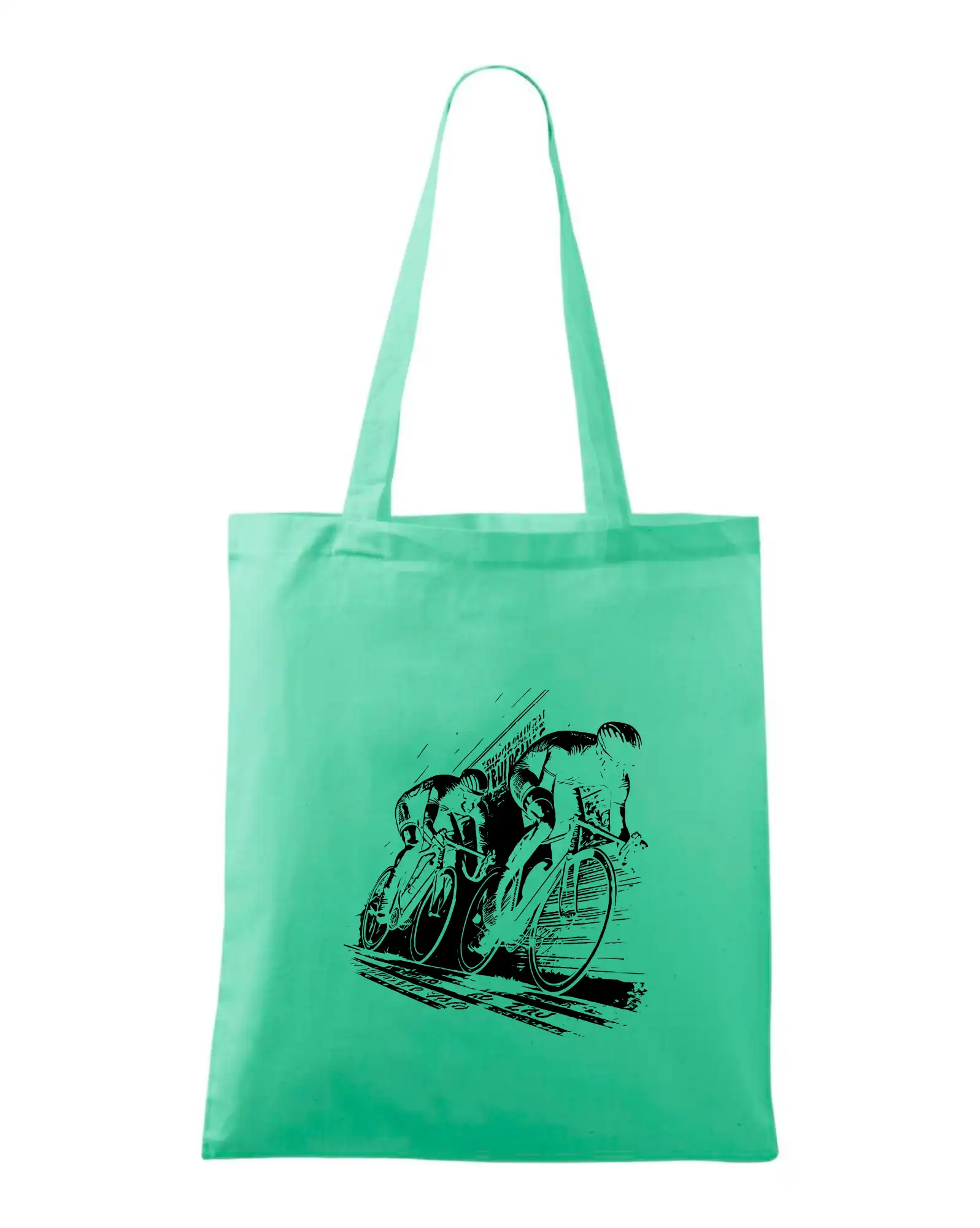 Tričko ako darček pre cyklistu - Cestná cyklistika skica - Taška bavlnená