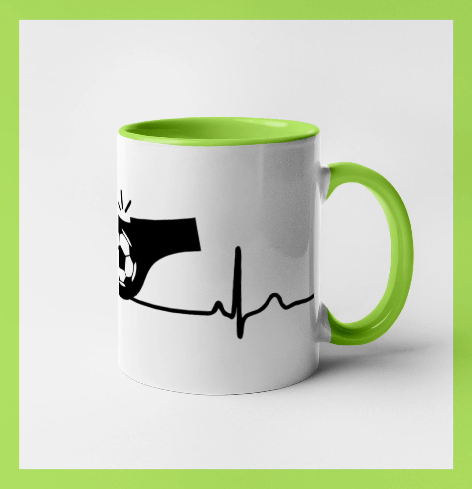 EKG fotbal rozhodčí a píšťalka