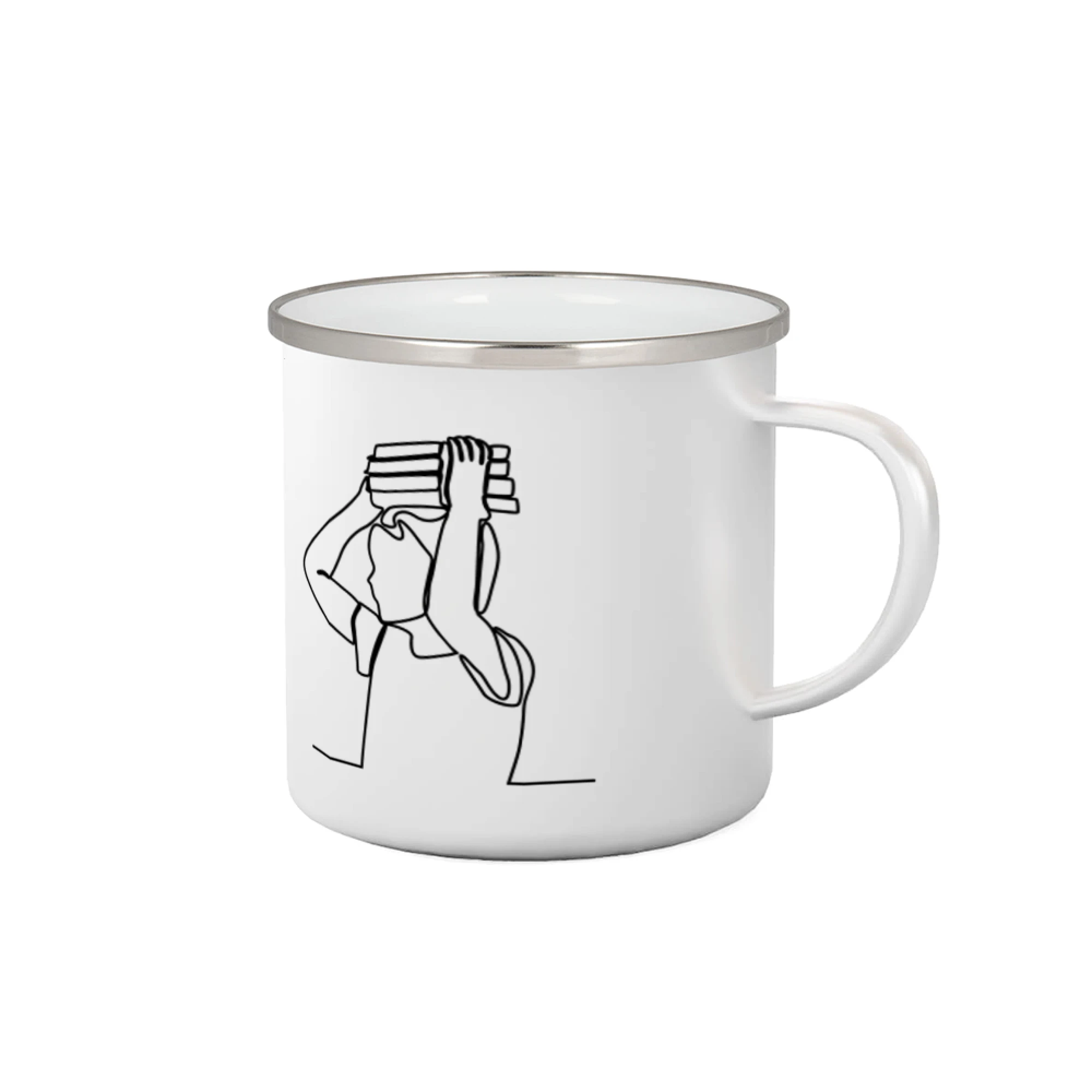 Tričká a mikiny s obrázkami jedným ťahom - Študent a kniha jedným ťahom - Plecháčik