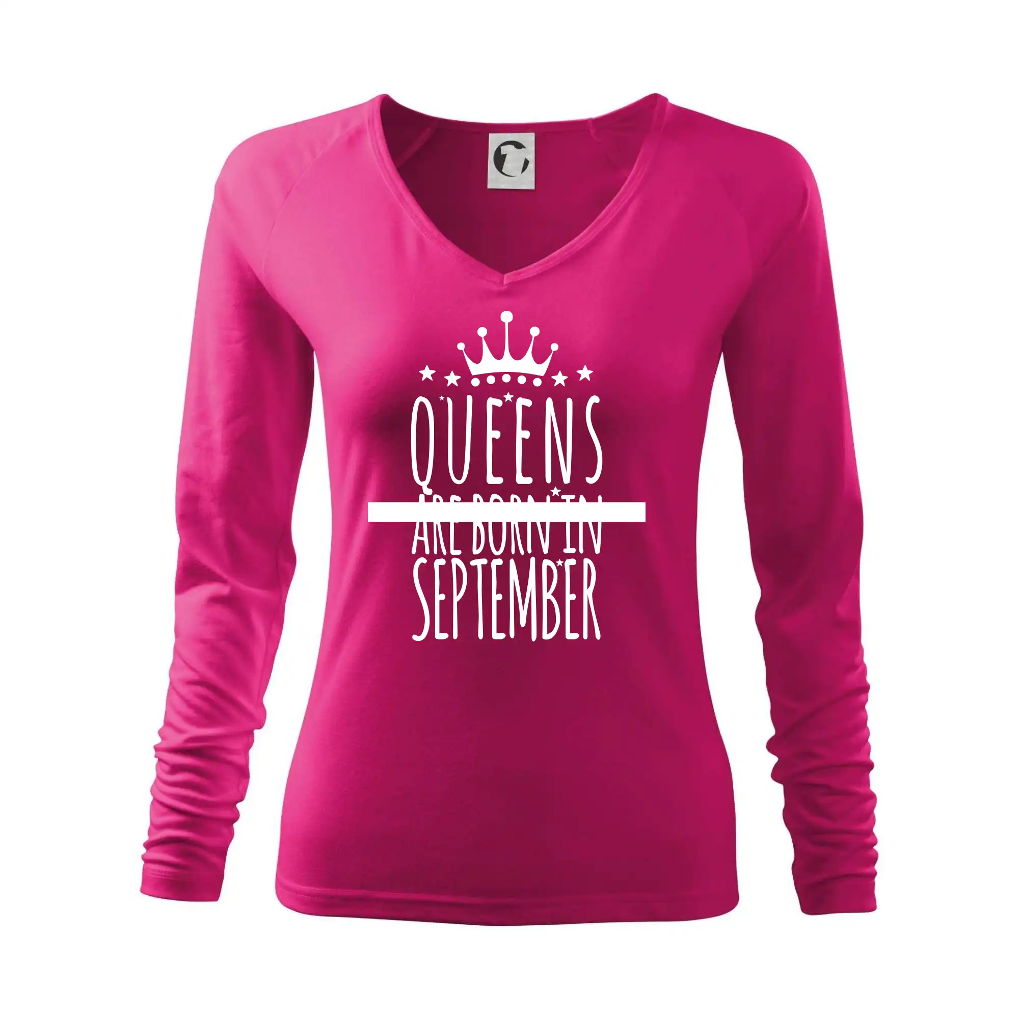 Tričká pre narodených v septembri - Queens are born in September - Tričko dámske Elegance
