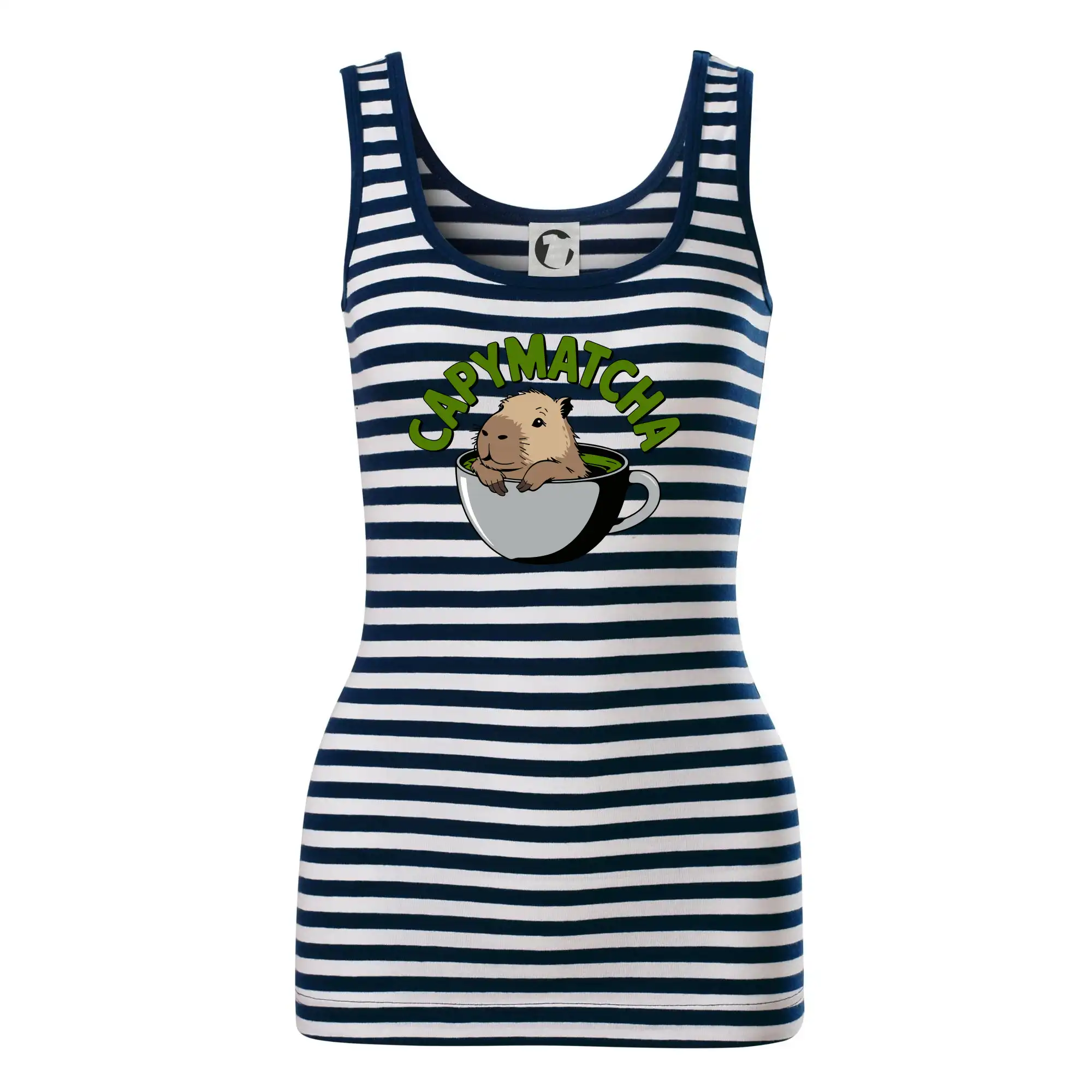 Tričká so zvieratami - Capybara papymatcha - Sailor tielko na vodu