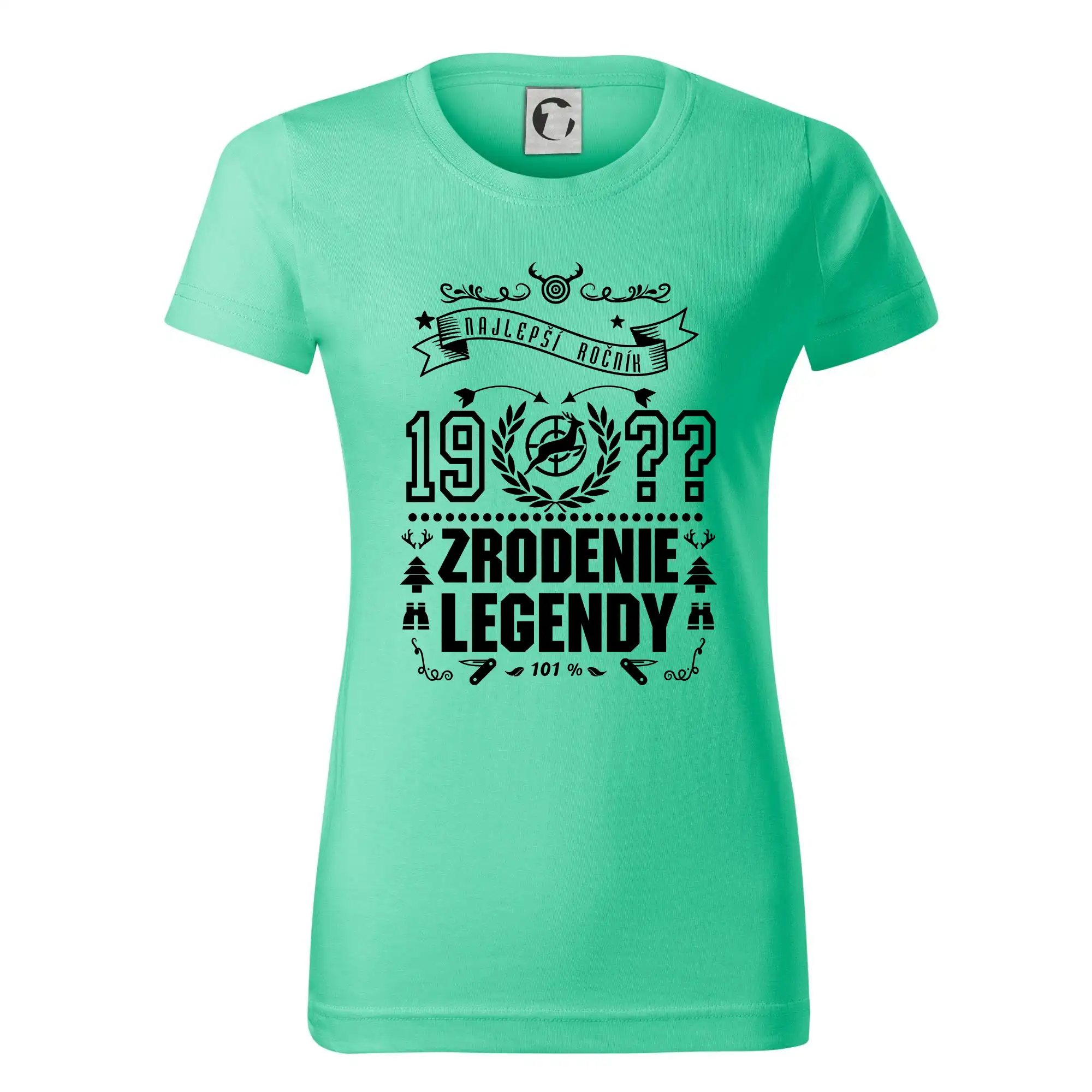 Trička Zrodenie legendy - Zrodenie legendy - pre poľovníkov - Dámske tričko basic - ľahko voľnejšie a dlhšie
