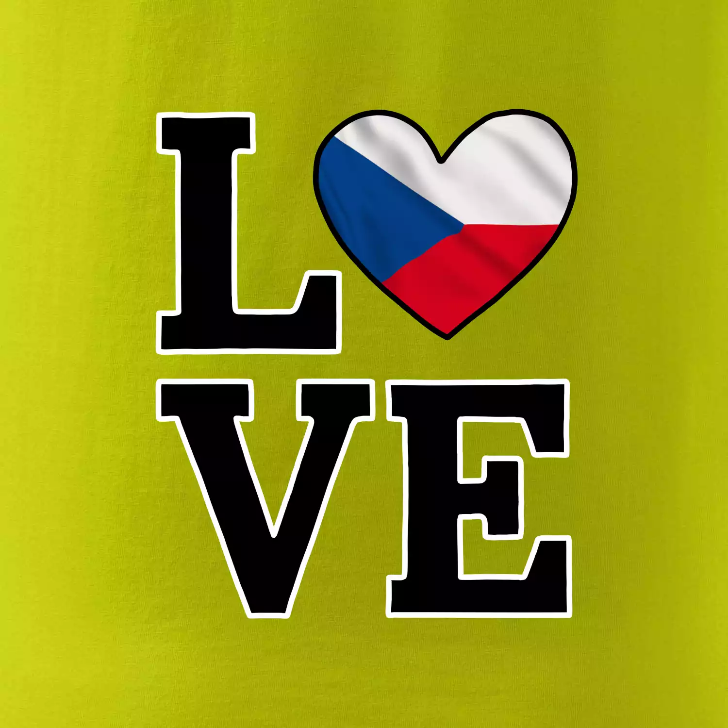 Love Česká vlajka