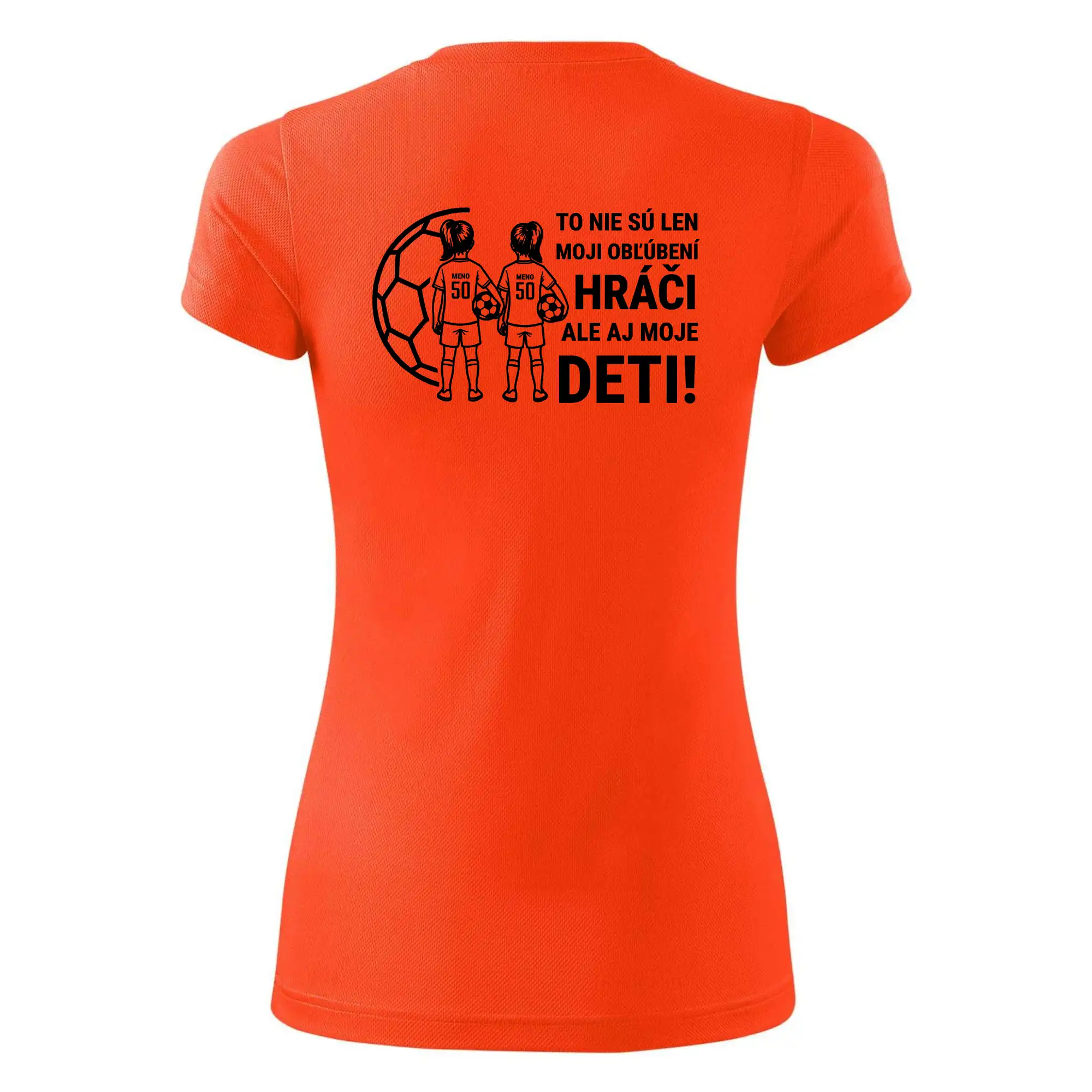 Futbalová mama - Dve dcéry (vaše meno a číslo)