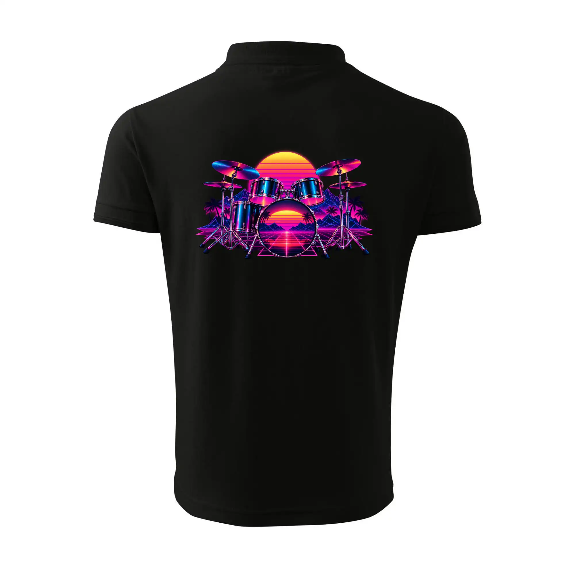 Neonová bicí souprava - synthwave osmdesátá léta