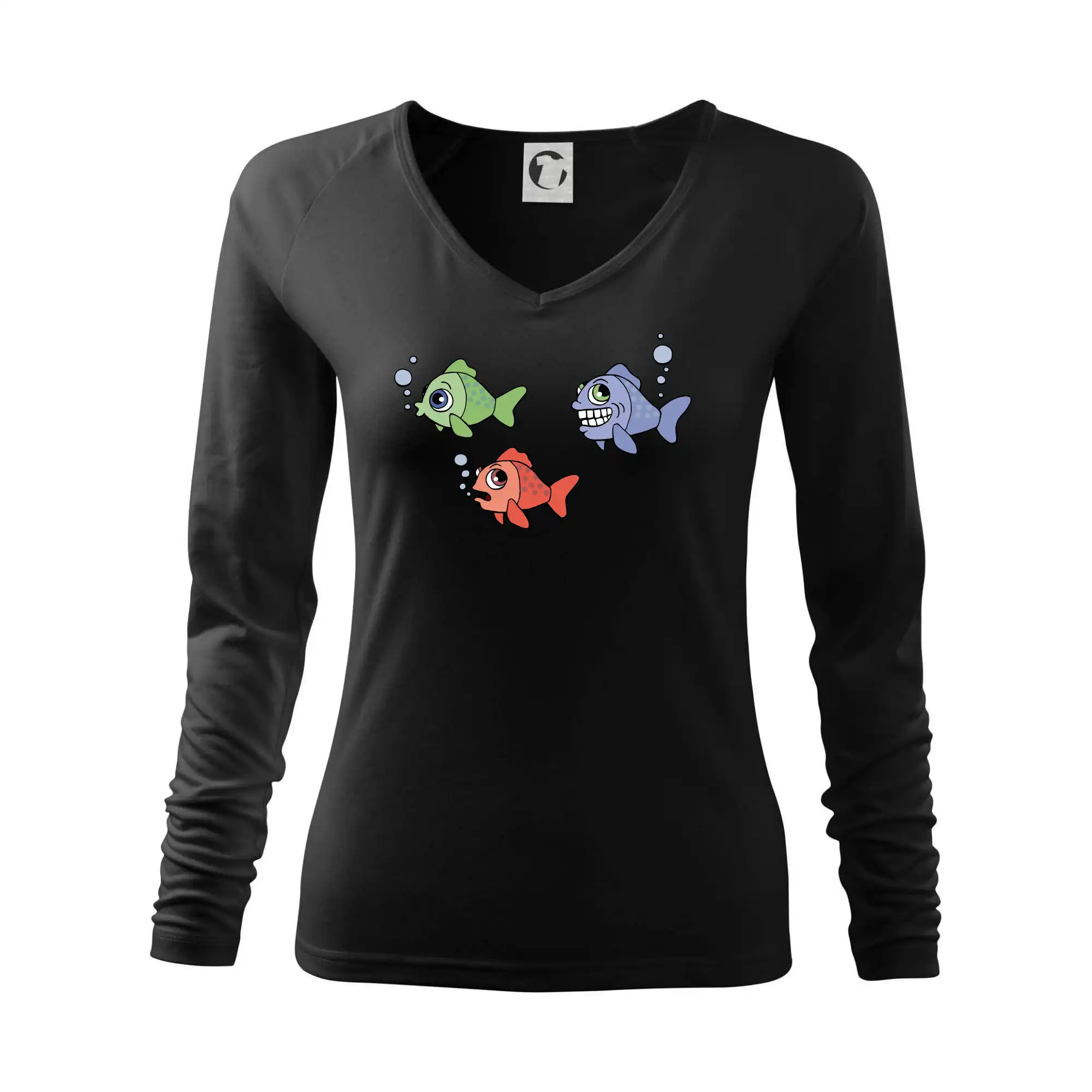 Tričká pre rybárov s potlačou - Prdiaca ryba (Hana-creative) - Tričko dámske Elegance