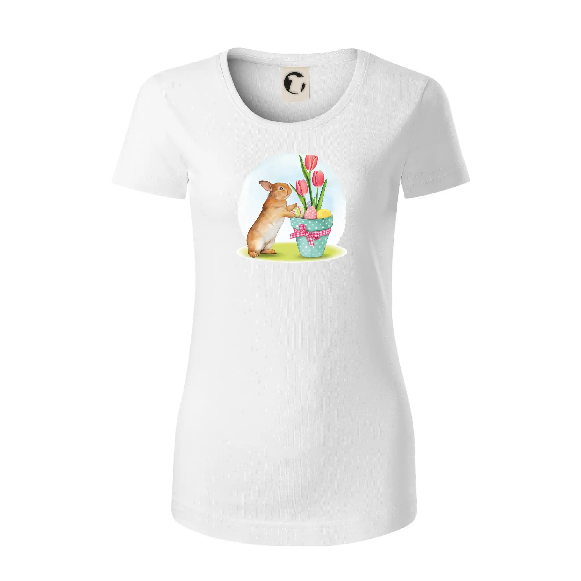 Velikonoční zajíček tulipány