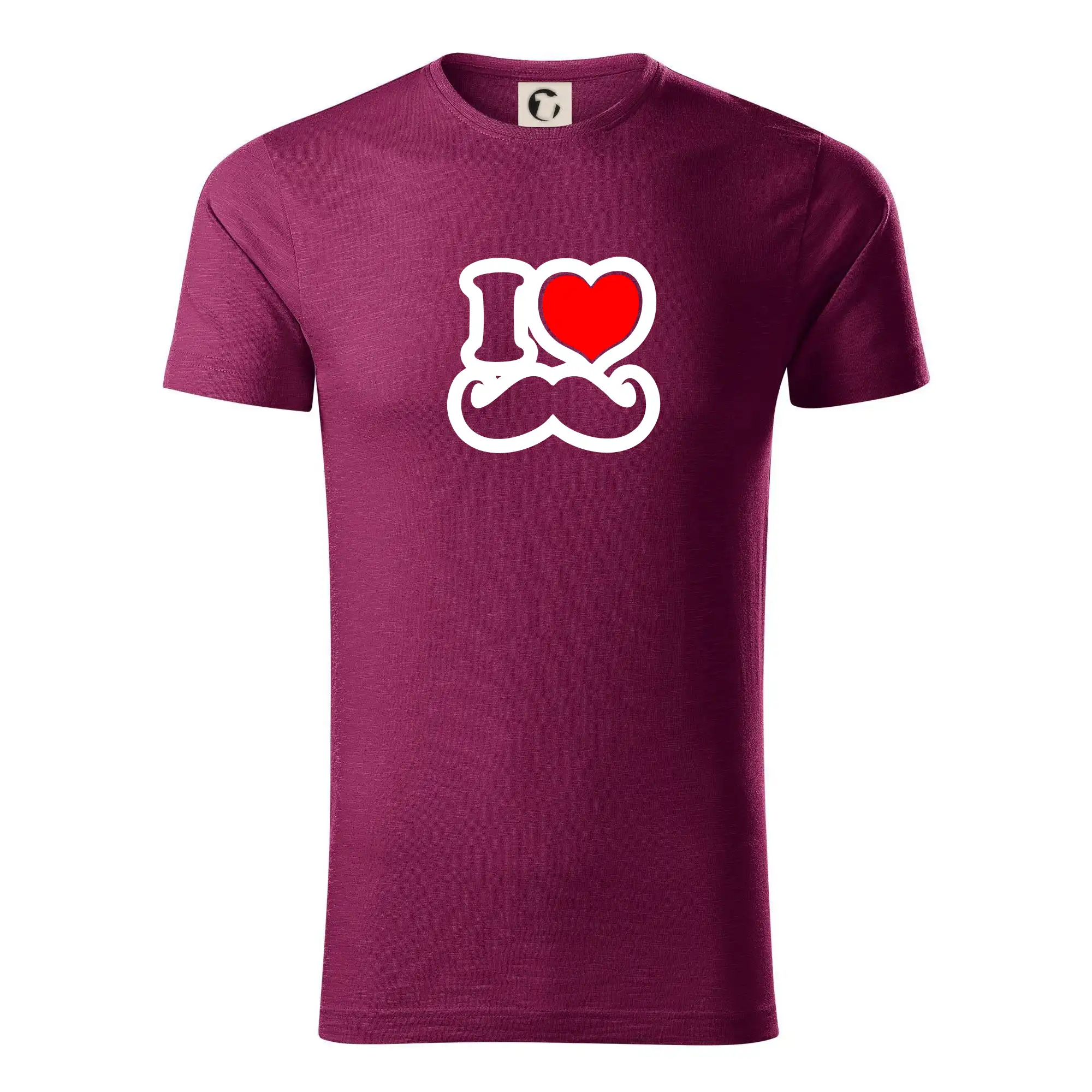 i love mustache - obrys