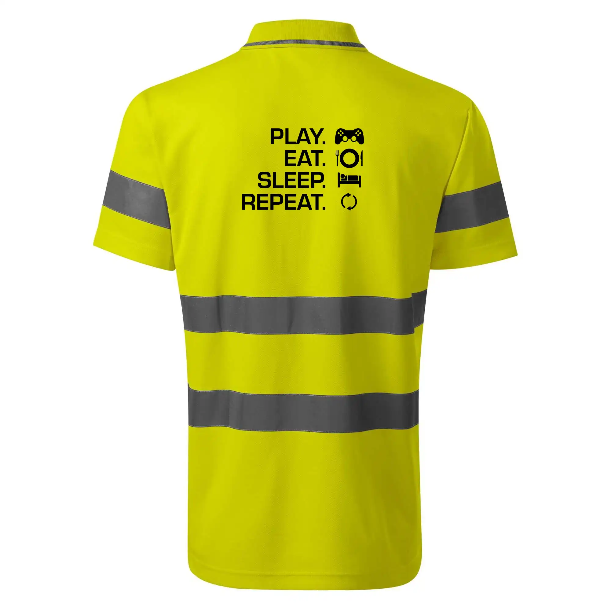 Eat sleep repeat - Play Eat Sleep Repeat game - HV Runway 2V9 - Reflexné polokošeľa