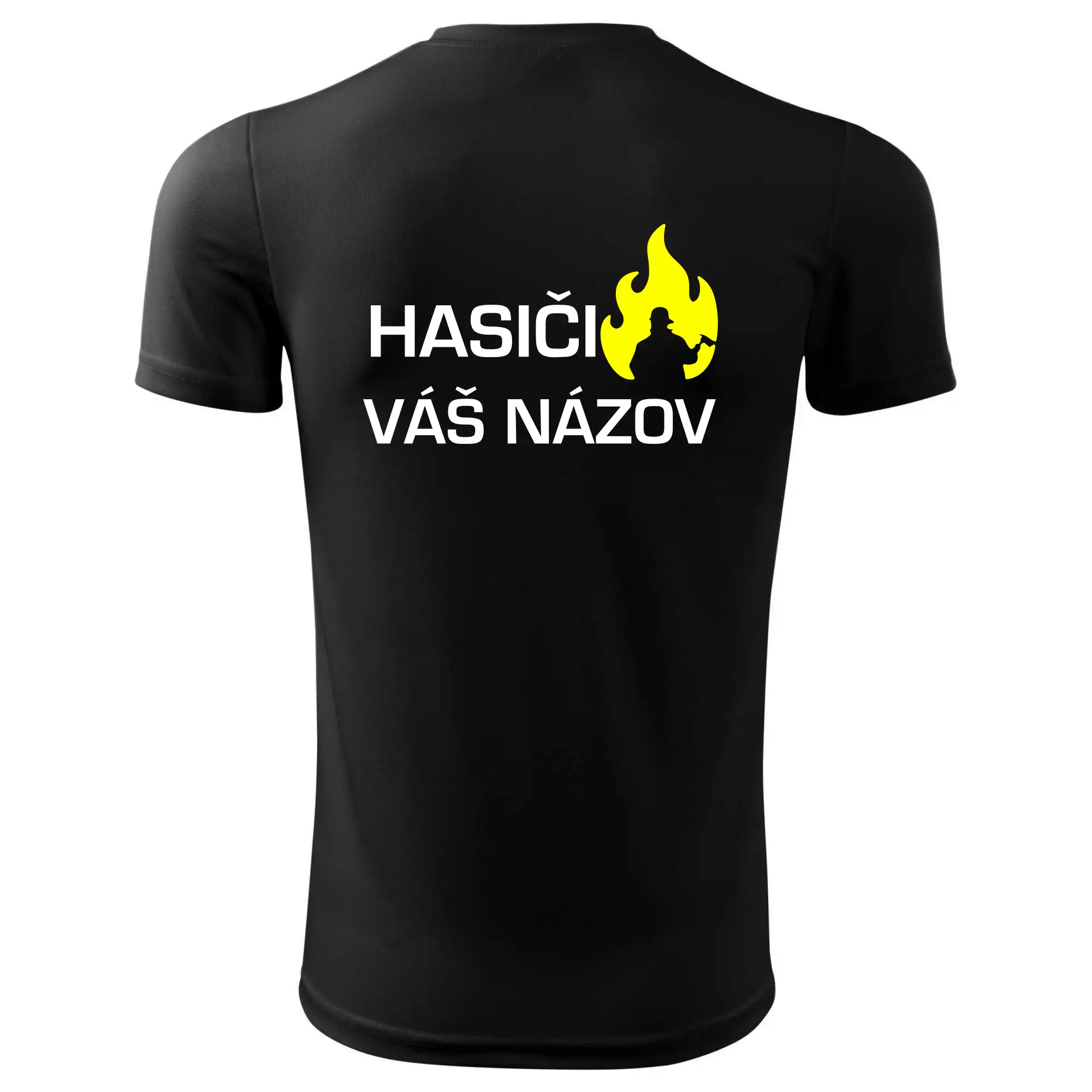 Hasiči - Váš názov - FLUO + Reflexná potlač