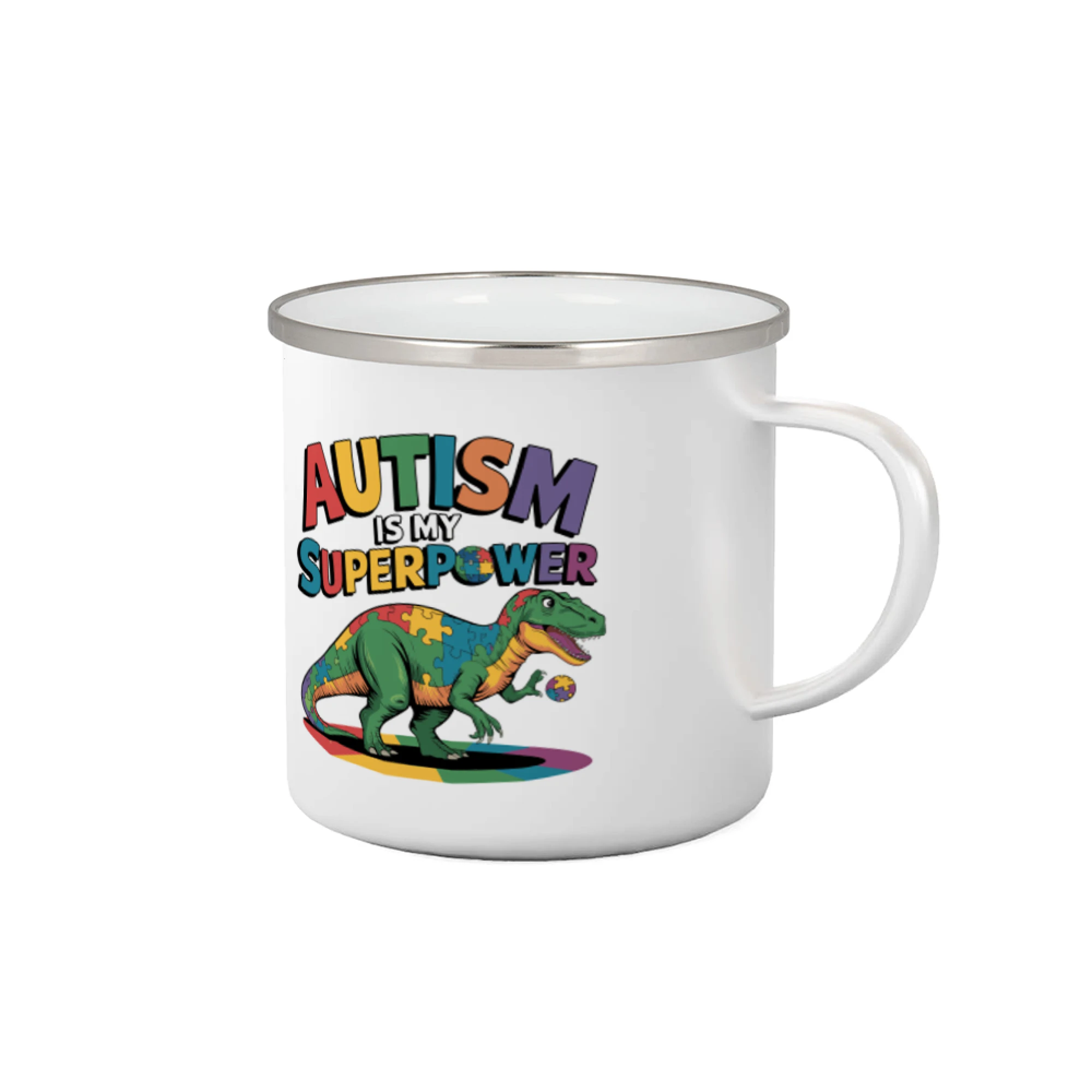 Tričká a mikiny pre autistov - Autism is my superpower dinosaurus - Plecháčik