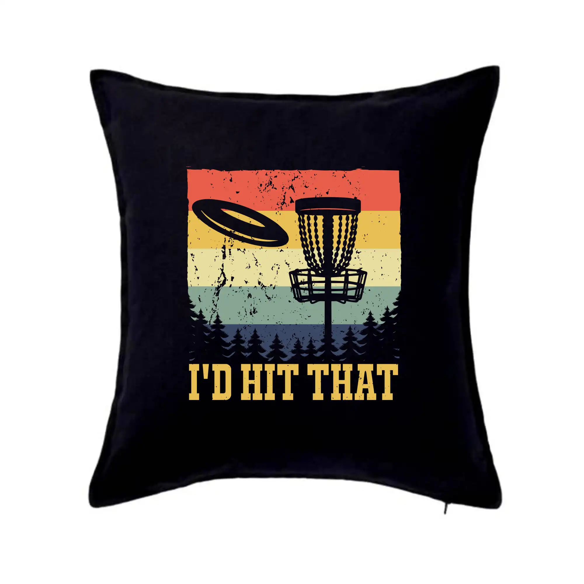 Disc golf player retro vintage