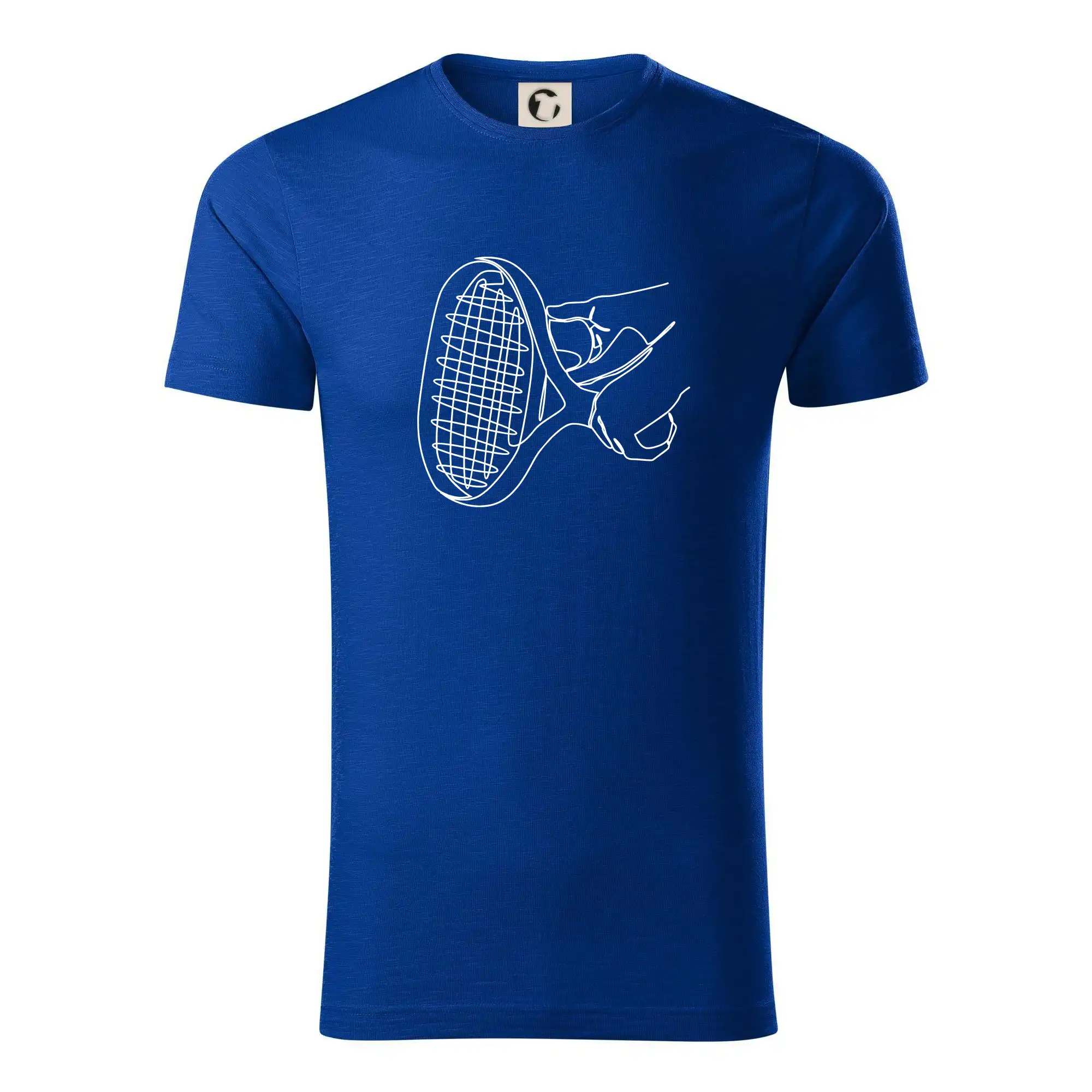 Tričká a mikiny s obrázkami jedným ťahom - Tenisová raketa jedným ťahom - Tričko z organickej bavlny