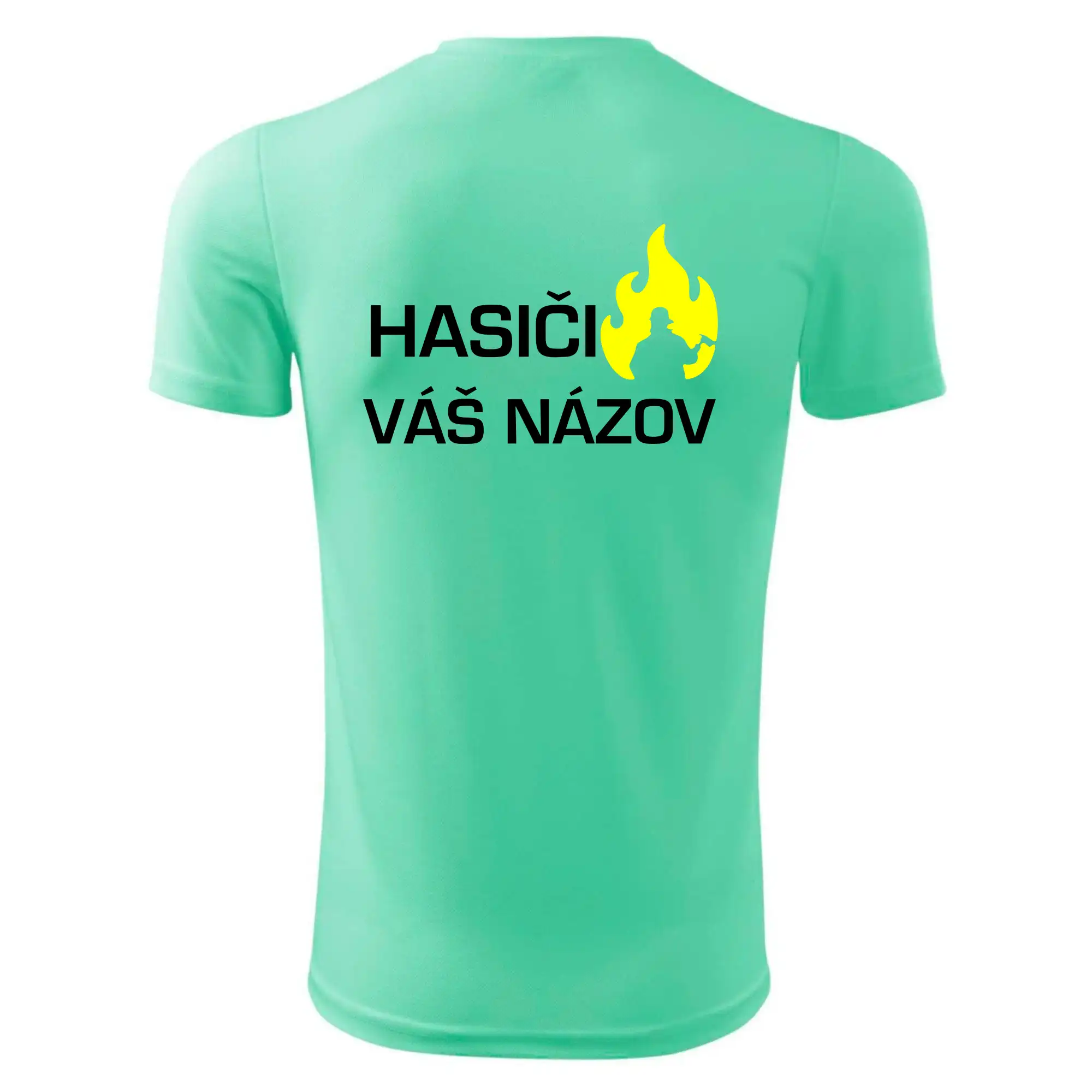 Hasiči - Váš názov - FLUO + Reflexná potlač