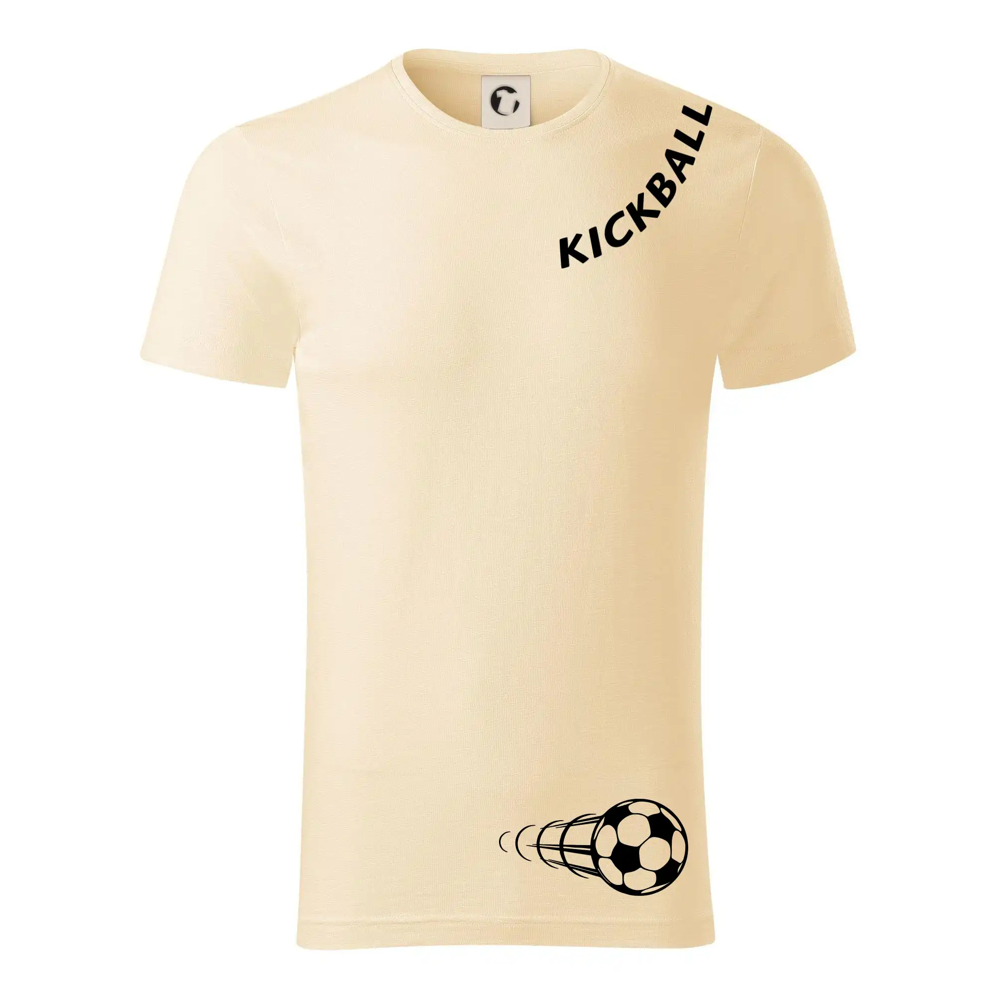 Tričká na nohejbal - Kickball nápis šikmo - Tričko z organickej bavlny