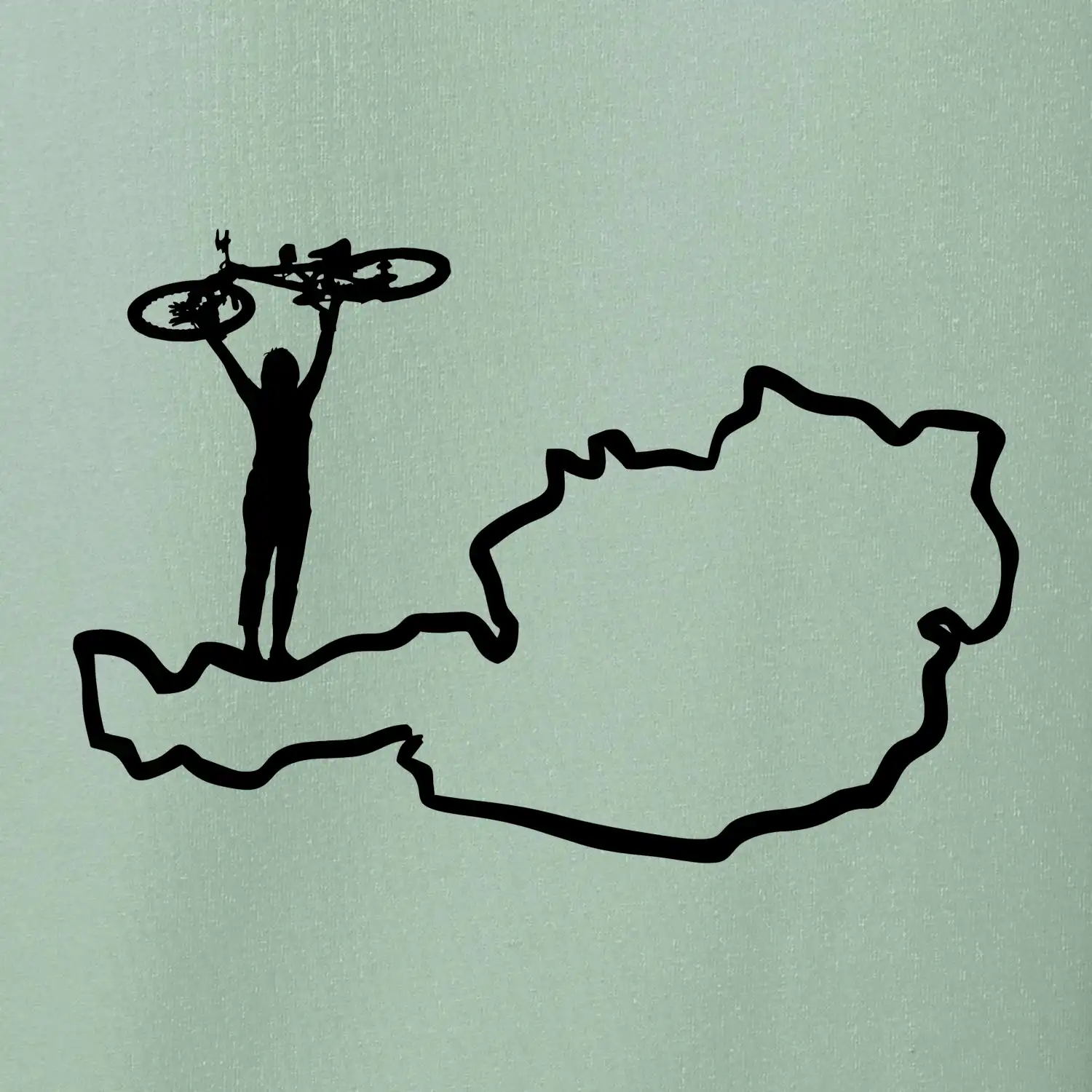 Cyklistka - Mapa Rakouska