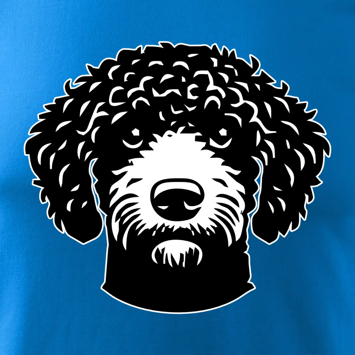 Lagotto romagnolo hlava na prsu