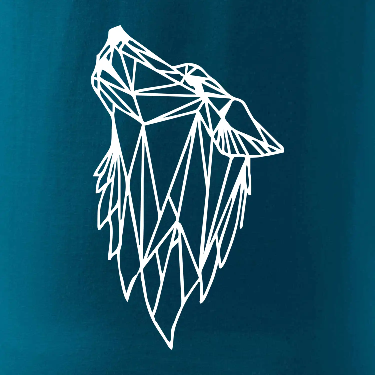 Geometrie - vlk - vyjící