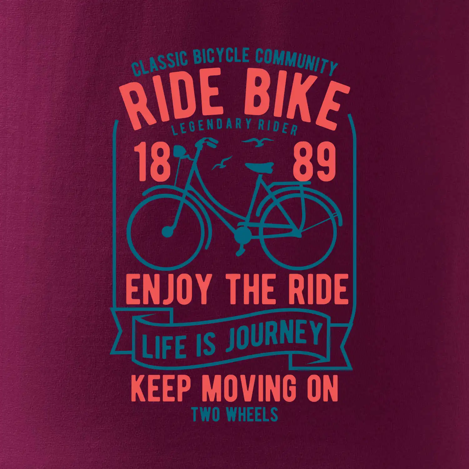 Ride Bike enjoy the ride