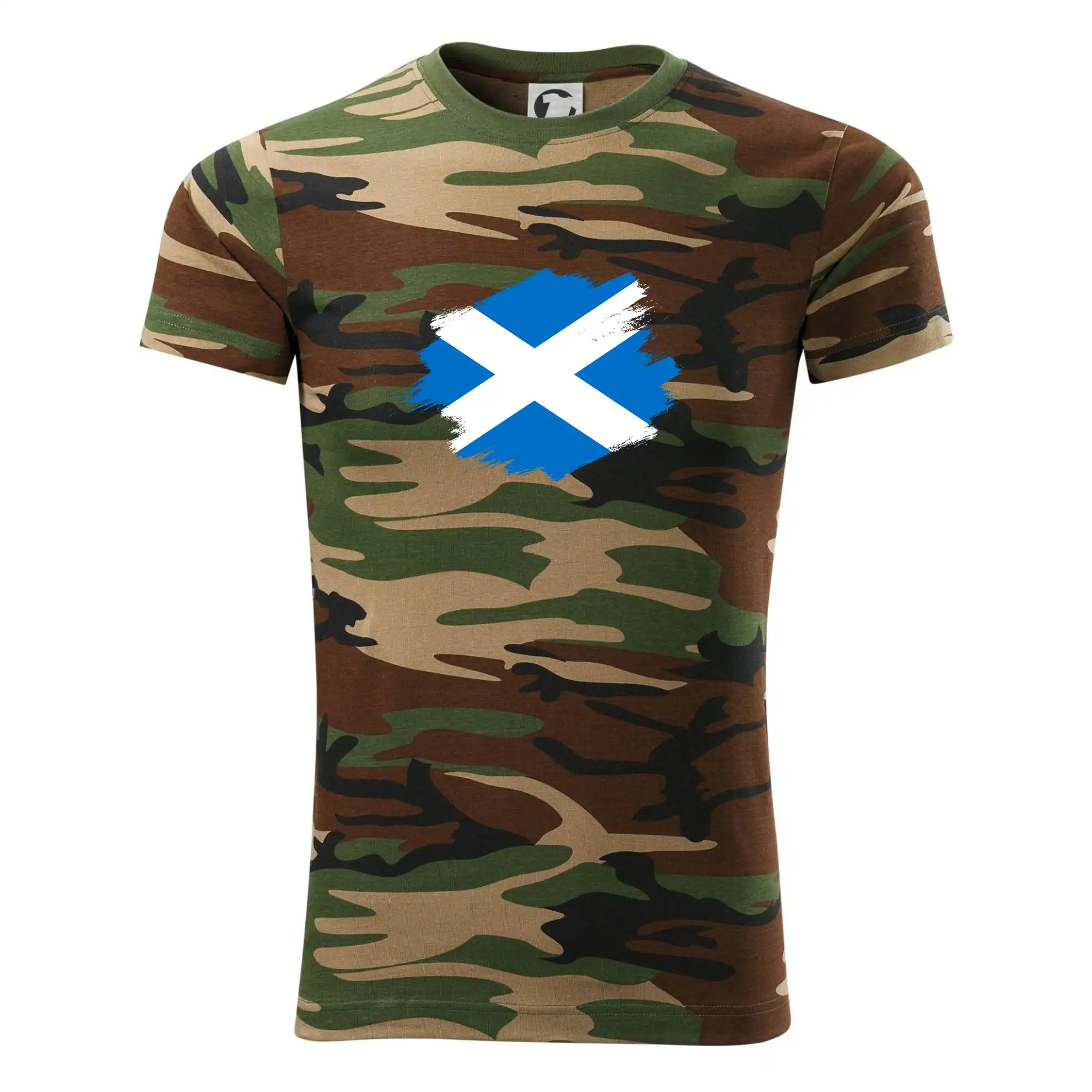 Skotská vlajka kreslená štetcem