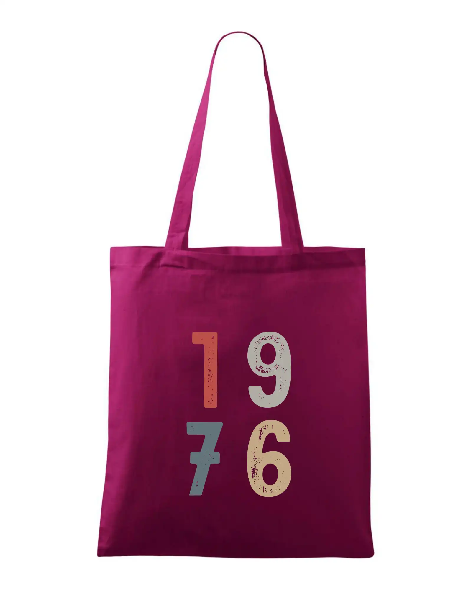 Tričká k narodeninám - Vintage číslica 1976 - Taška bavlnená