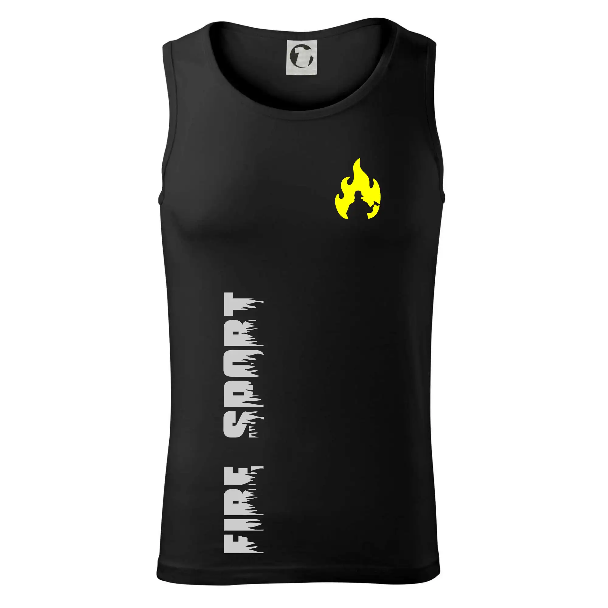 Originálne tričká pre hasičov - Hasiči - Váš názov - FLUO + Reflexná potlač - Tielko pánske Core