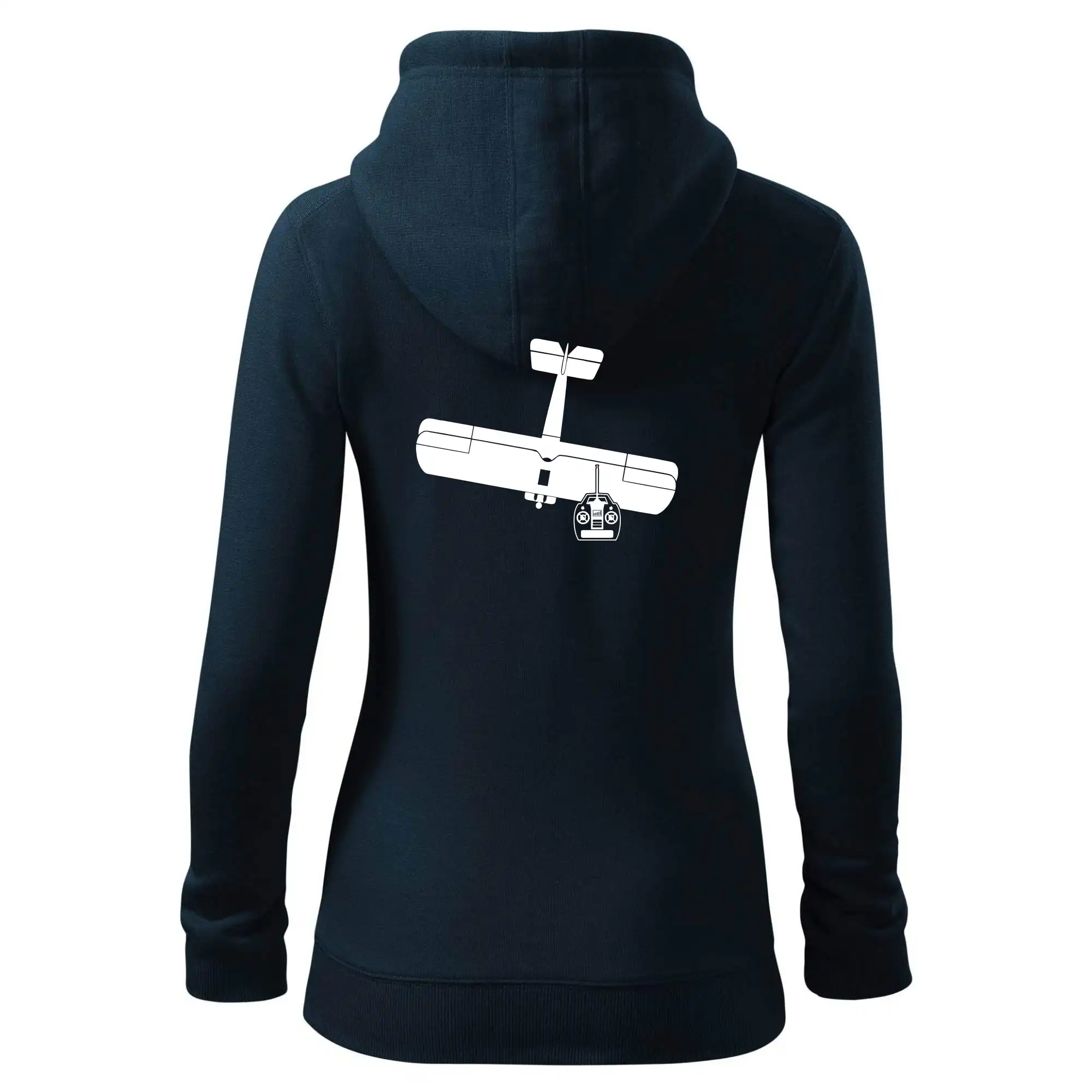 Tričká pre modelára - RC lietadlo - Mikina dámska trendy zipper s kapucňou