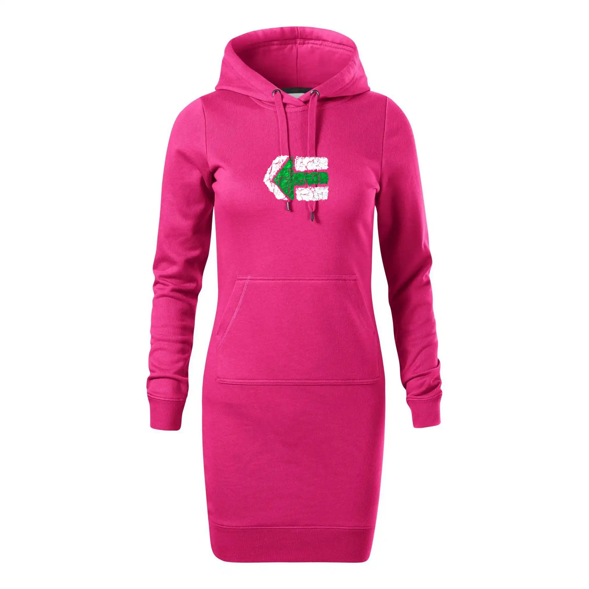 Trička na kempovanie - Párová turistická značka zelená - Dámska mikina dlhá Snap